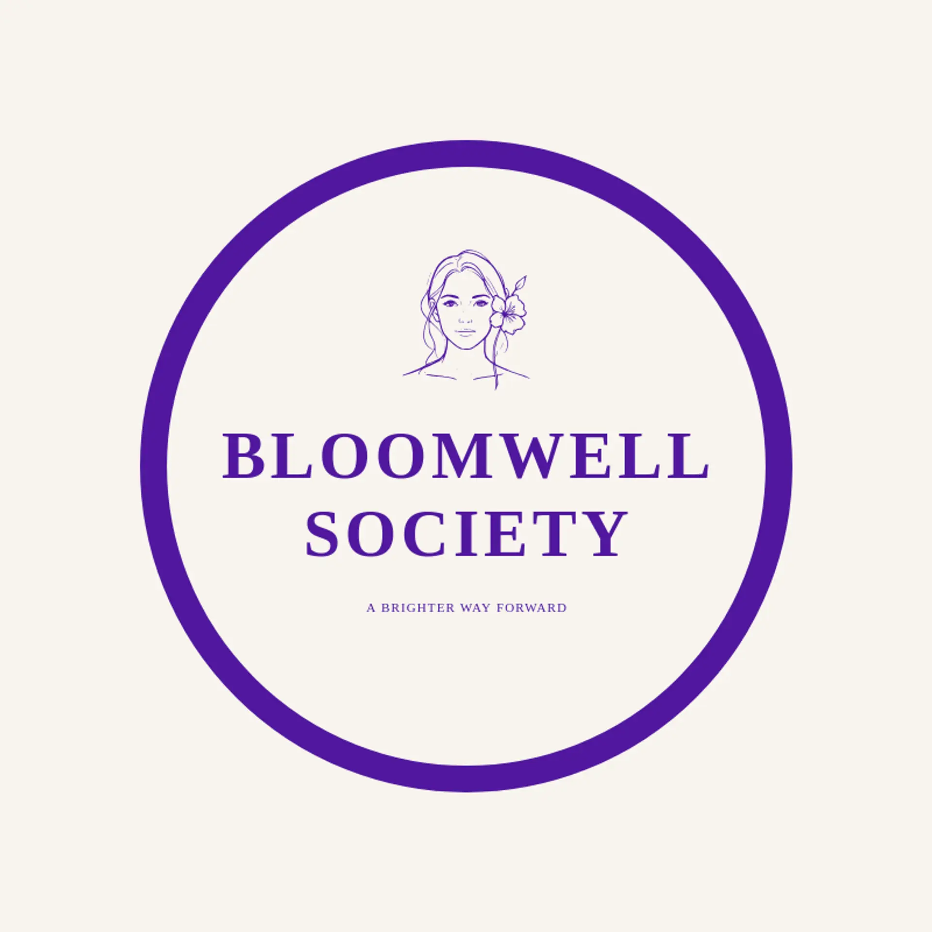 Bloomwell Society logo for woman