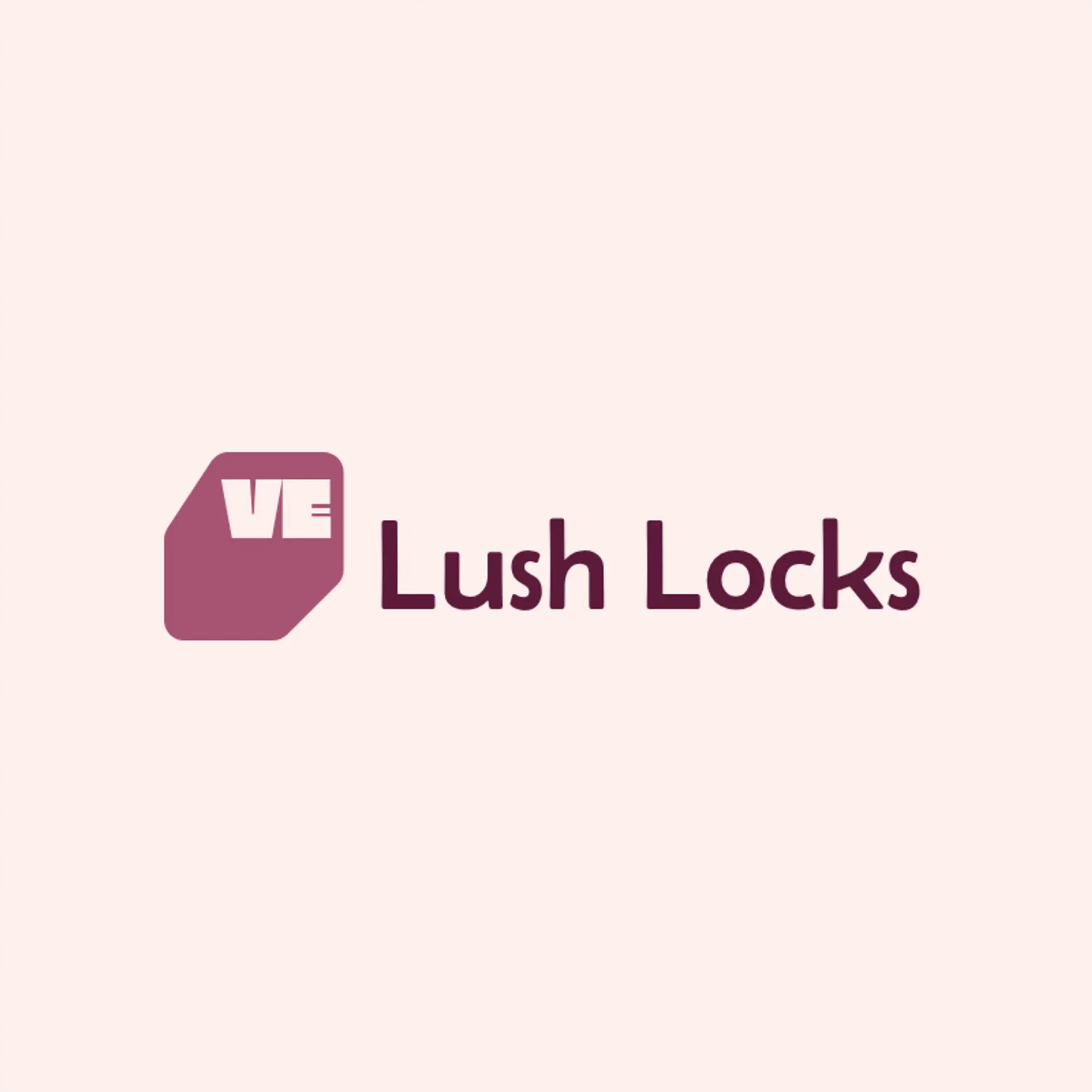 Lush Locks logo for beauty salon