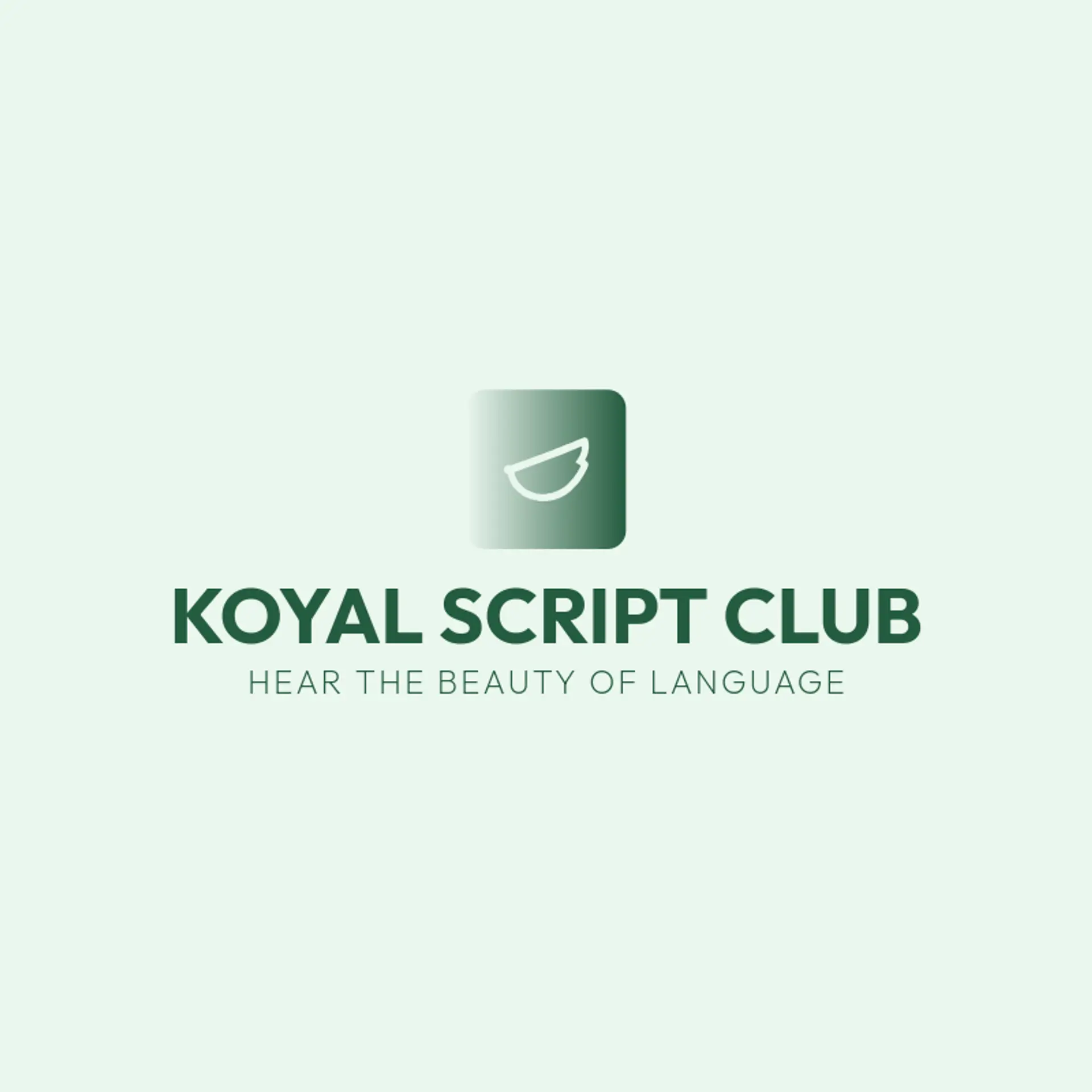 Koyal Script Club logo for hindi