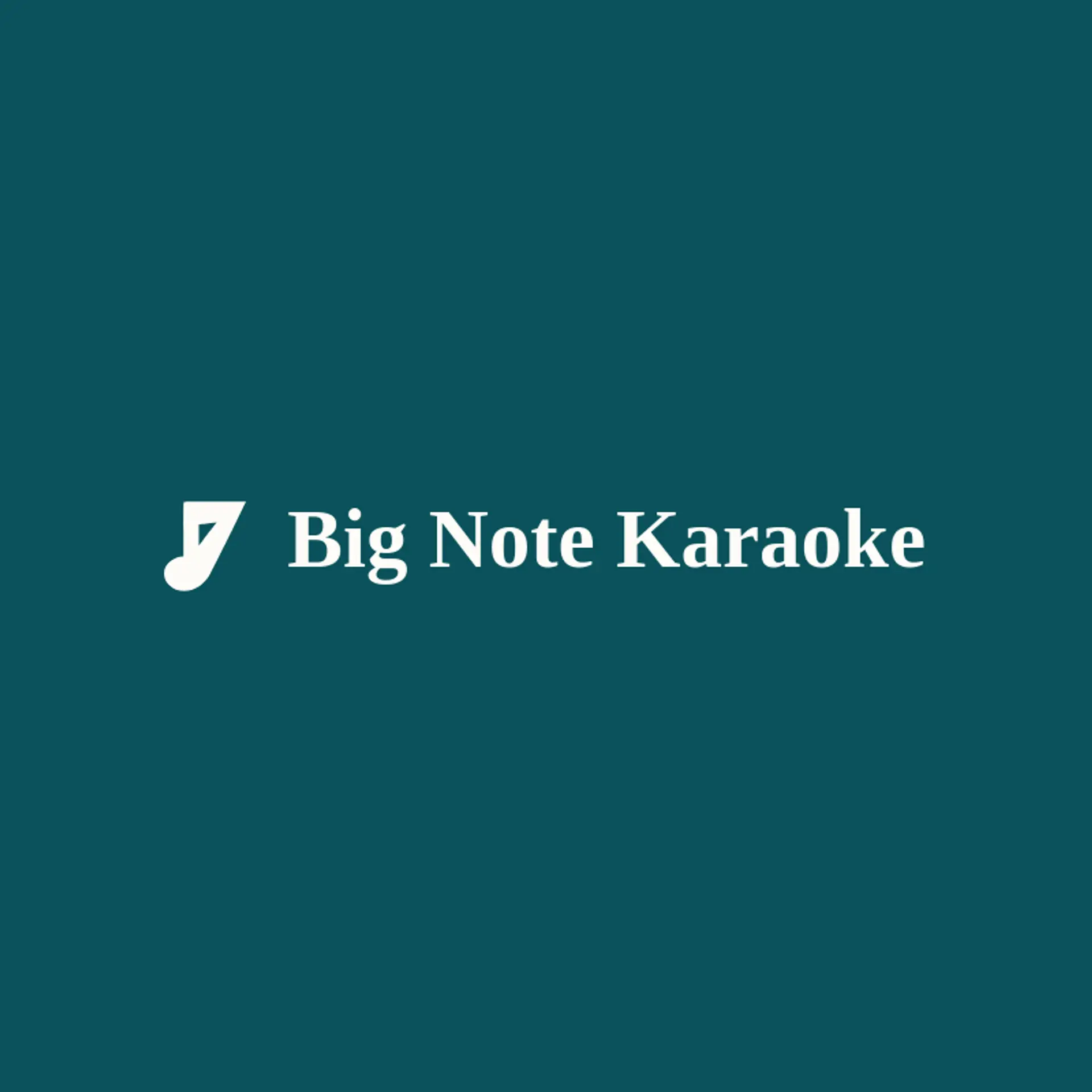 Big Note Karaoke logo for karaoke