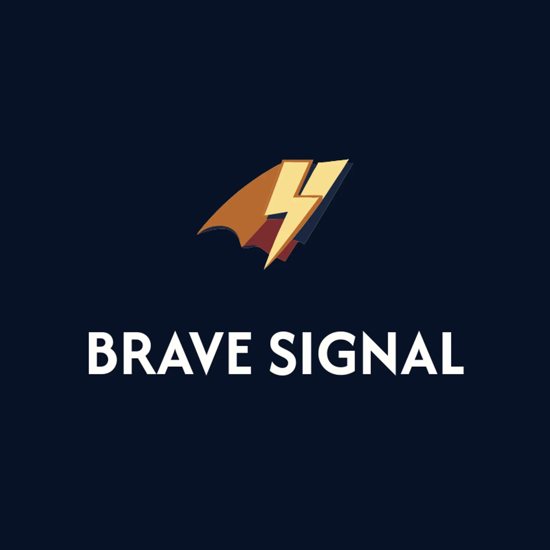 Brave Signal logo for superhero