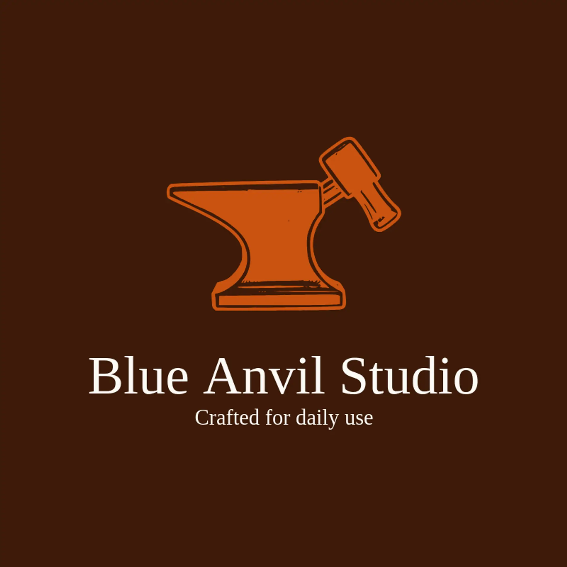 Blue Anvil Studio logo for workshop