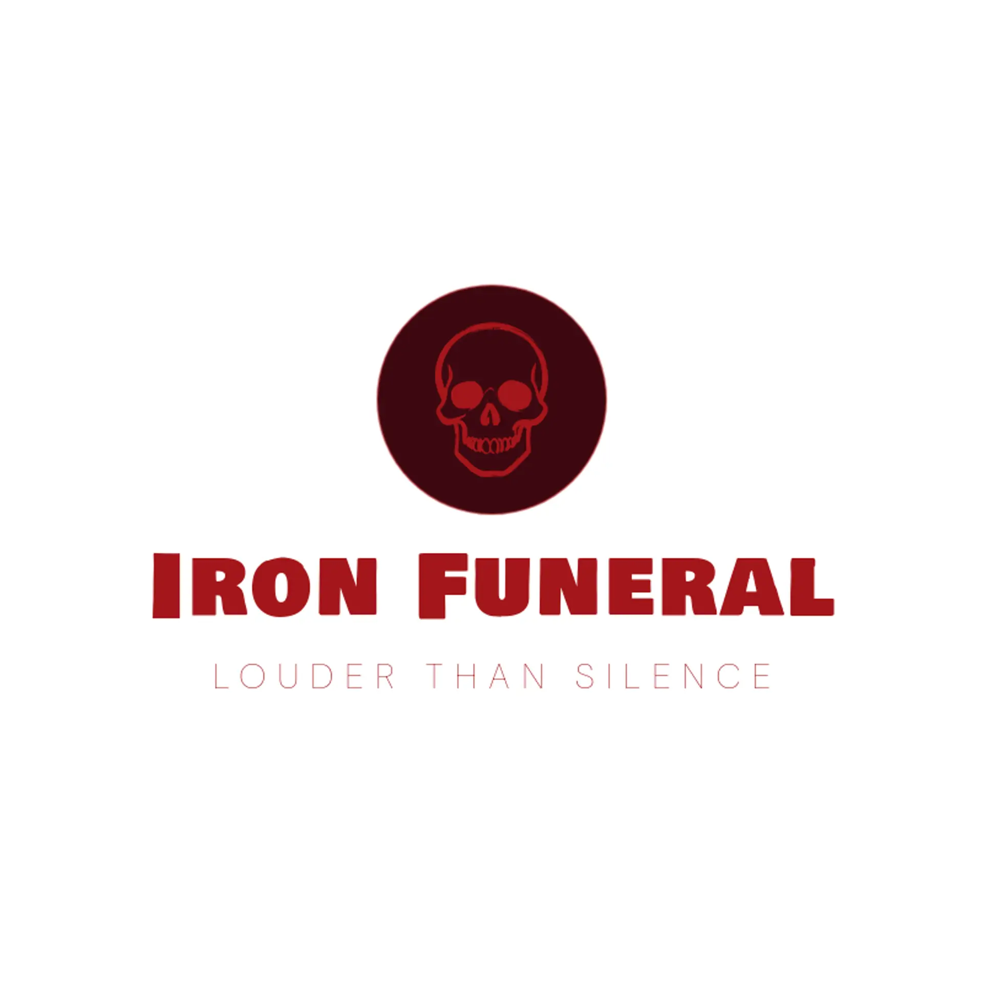 Iron Funeral logo for death metal