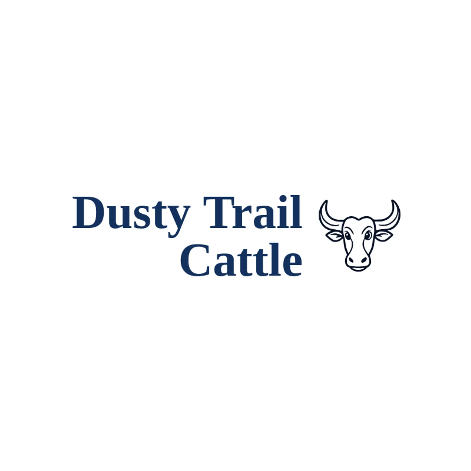 Dusty Trail Cattle logo for longhorn