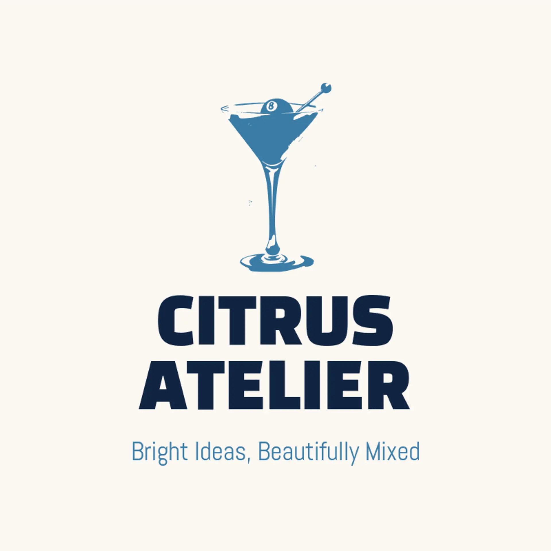 Citrus Atelier logo for martini