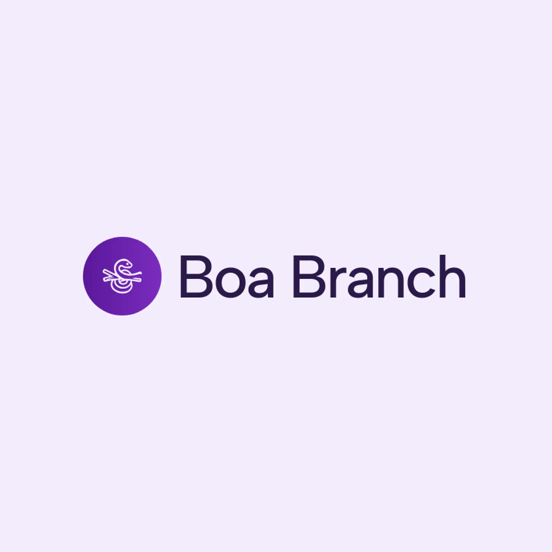 Boa Branch logo for snake