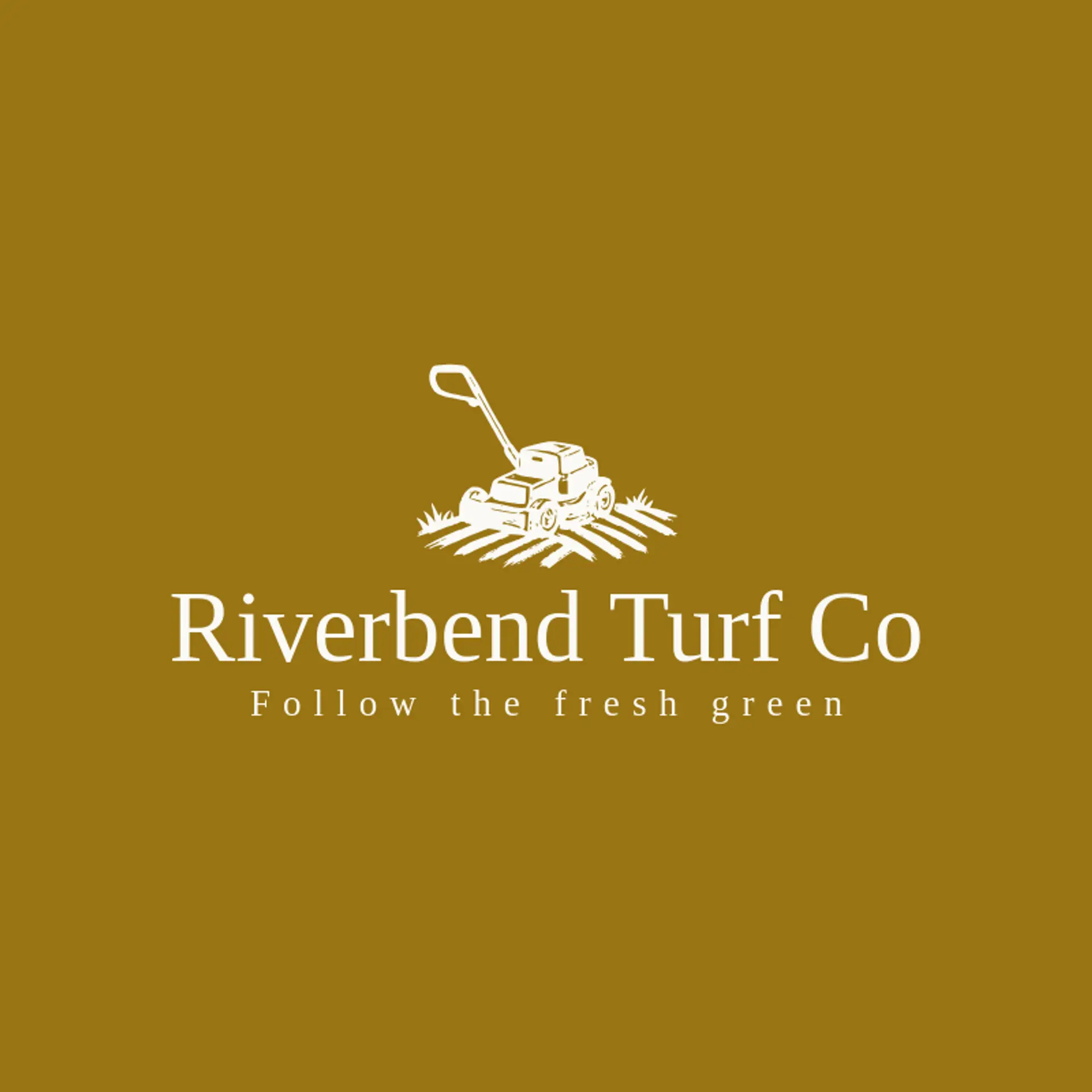 Riverbend Turf Co logo for lawn mowing