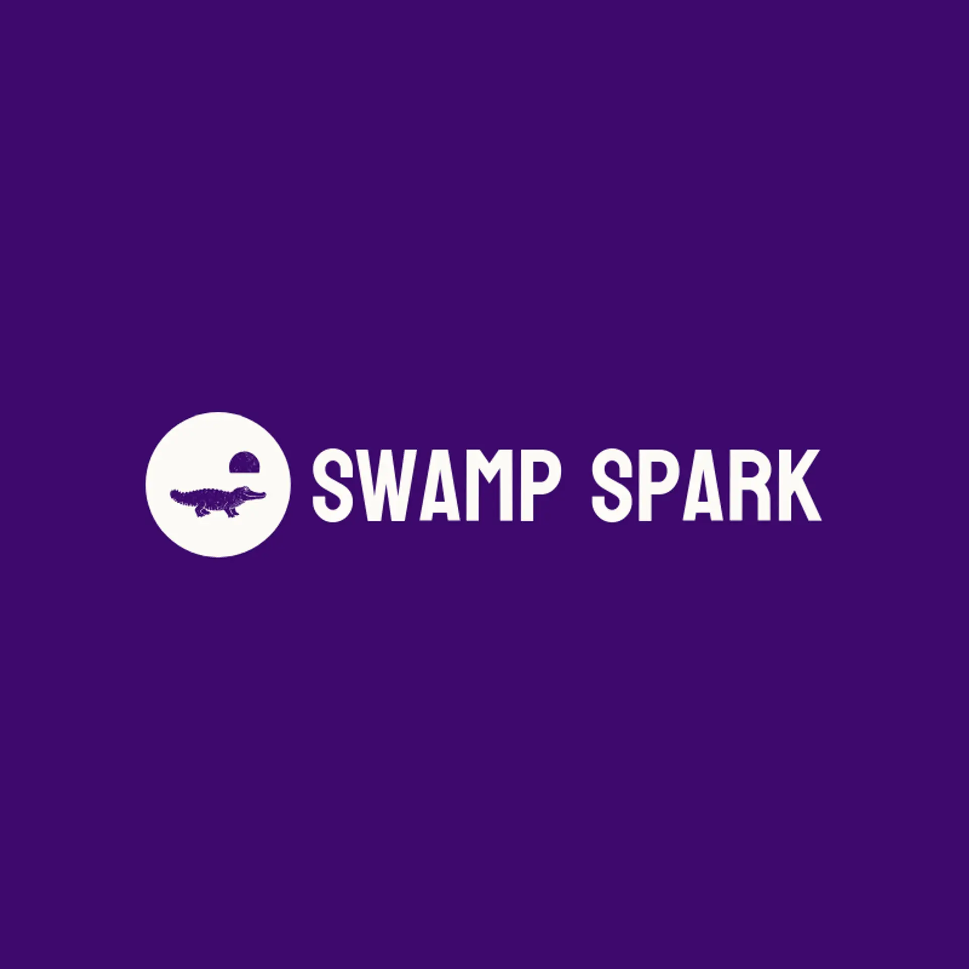 Swamp Spark logo for alligator