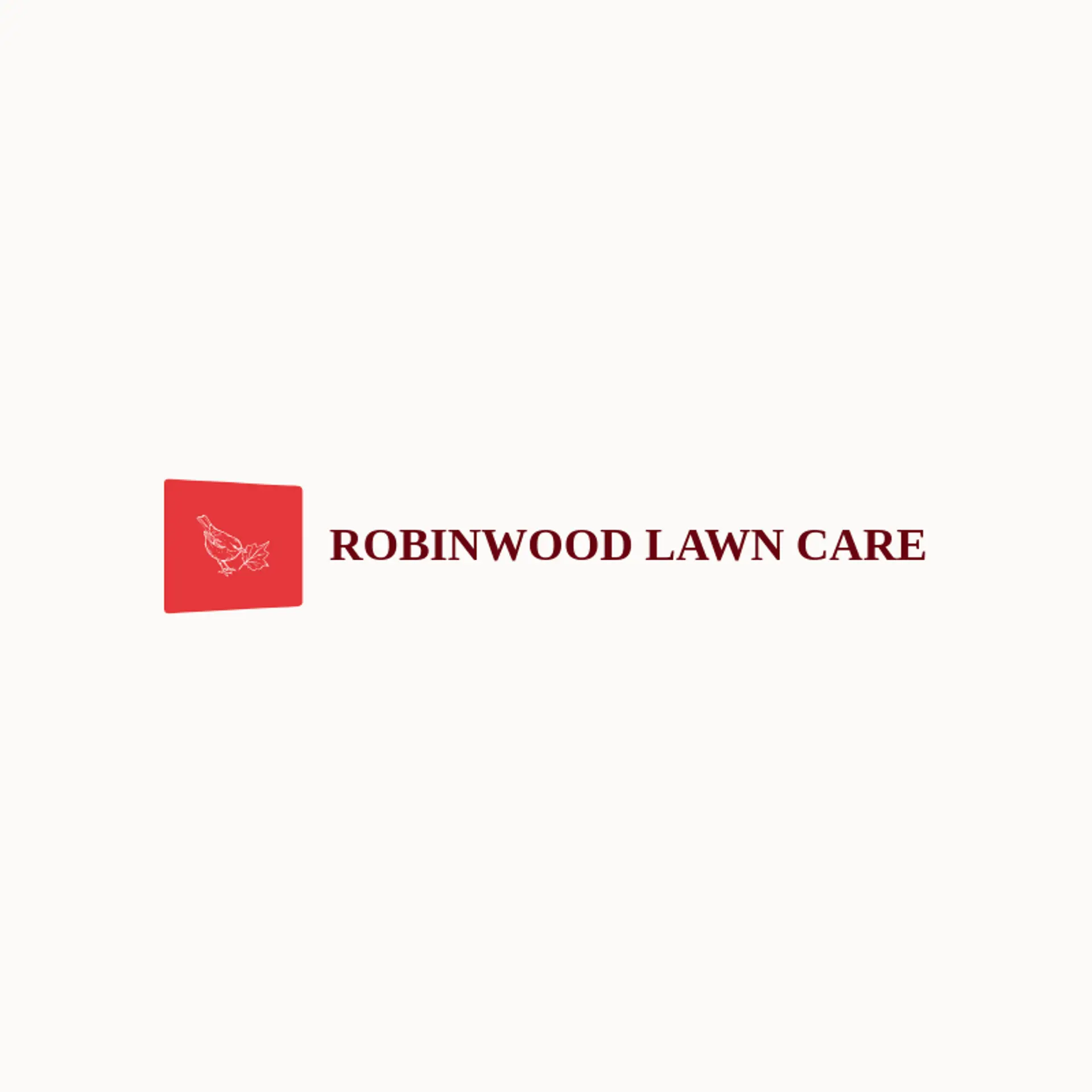 Robinwood Lawn Care logo for lawncare