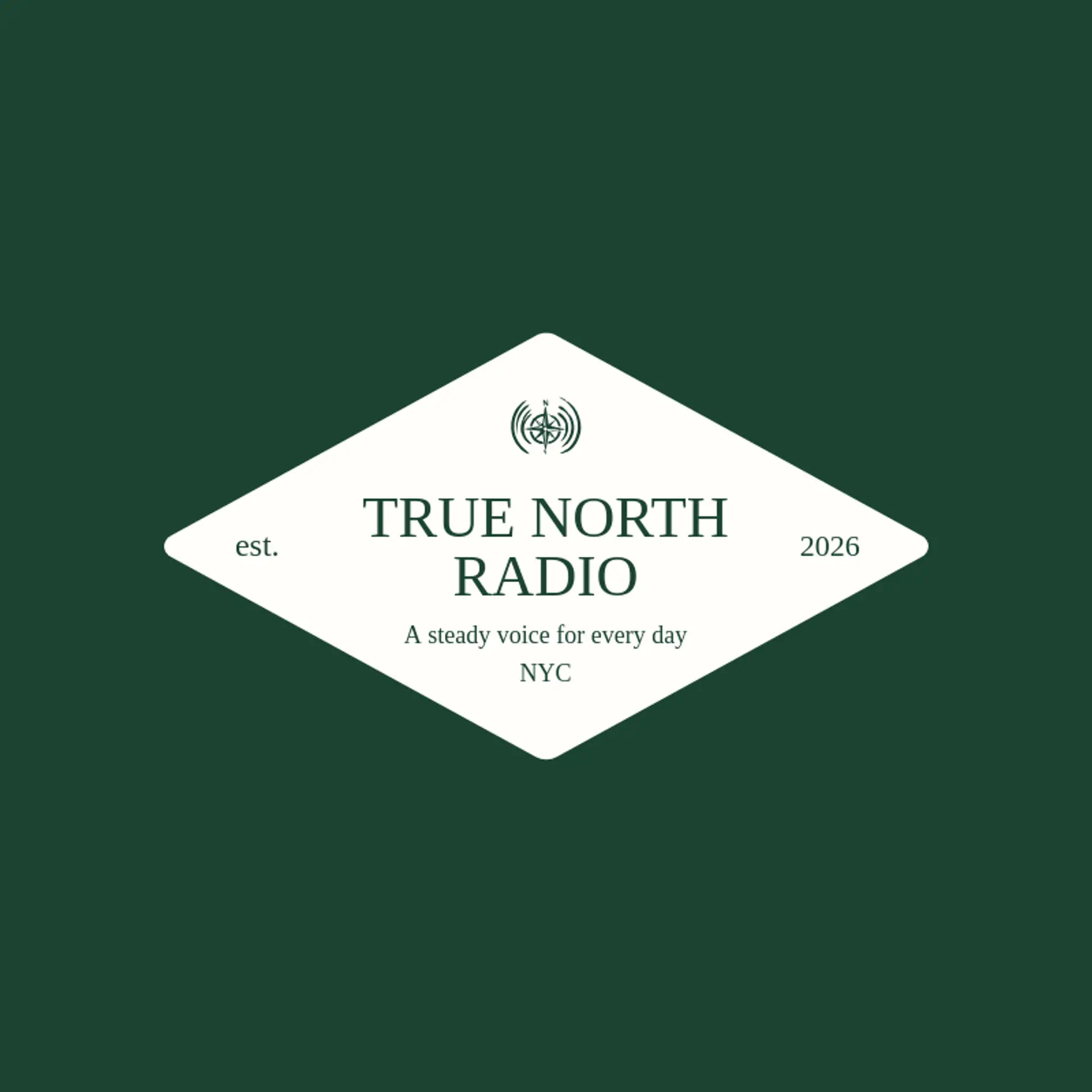 True North Radio logo for radio station