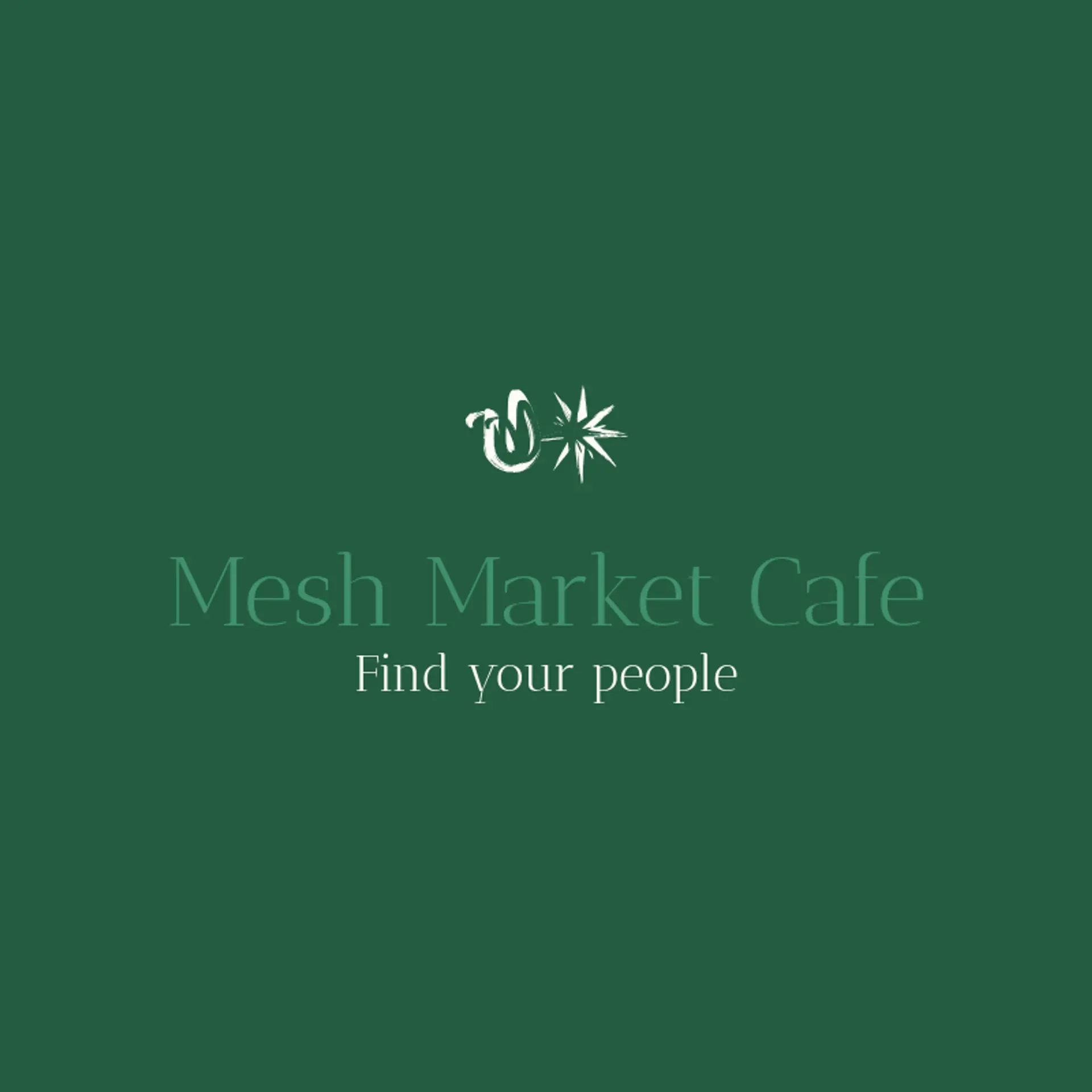 Mesh Market Cafe logo for cyber cafe