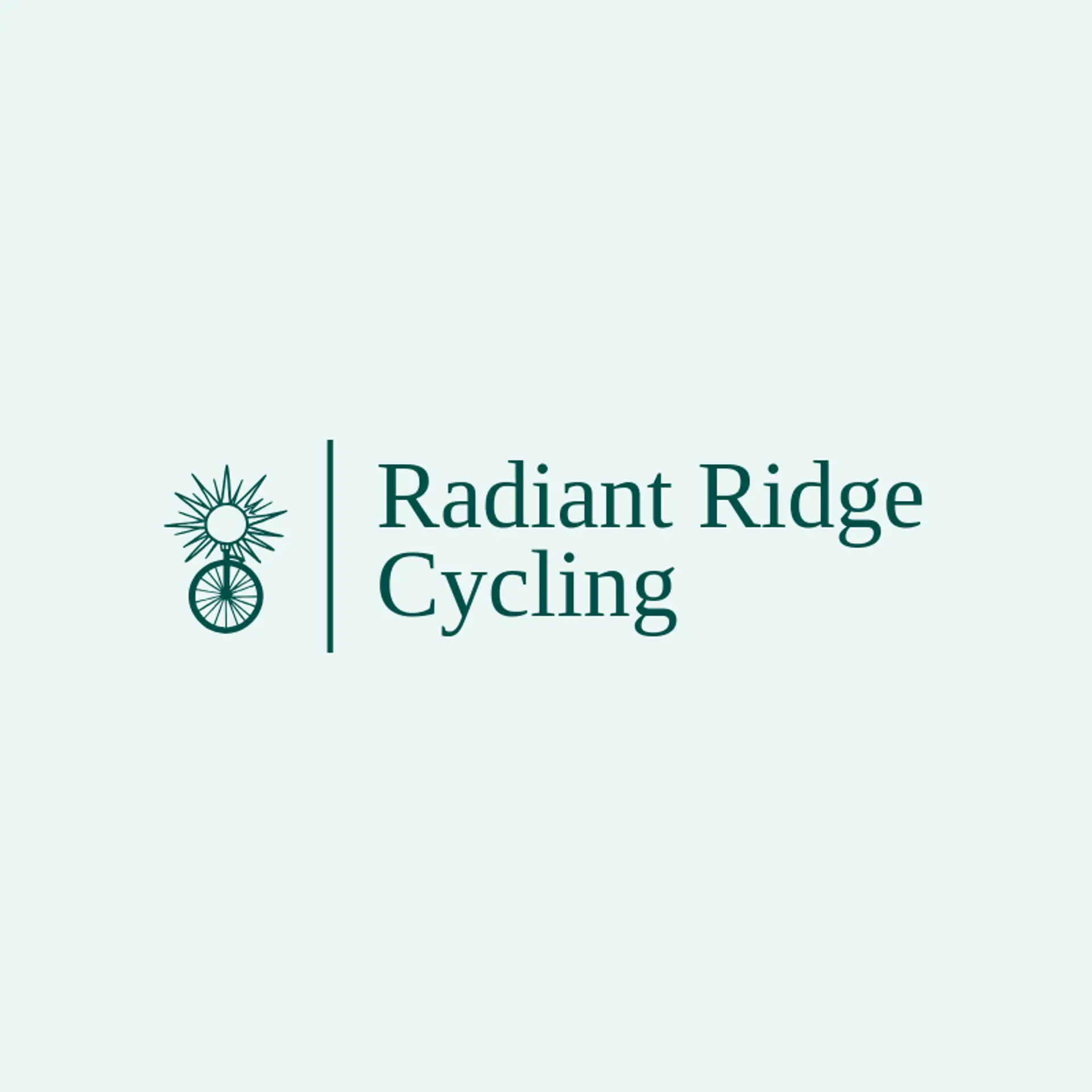 Radiant Ridge Cycling logo for sunshine