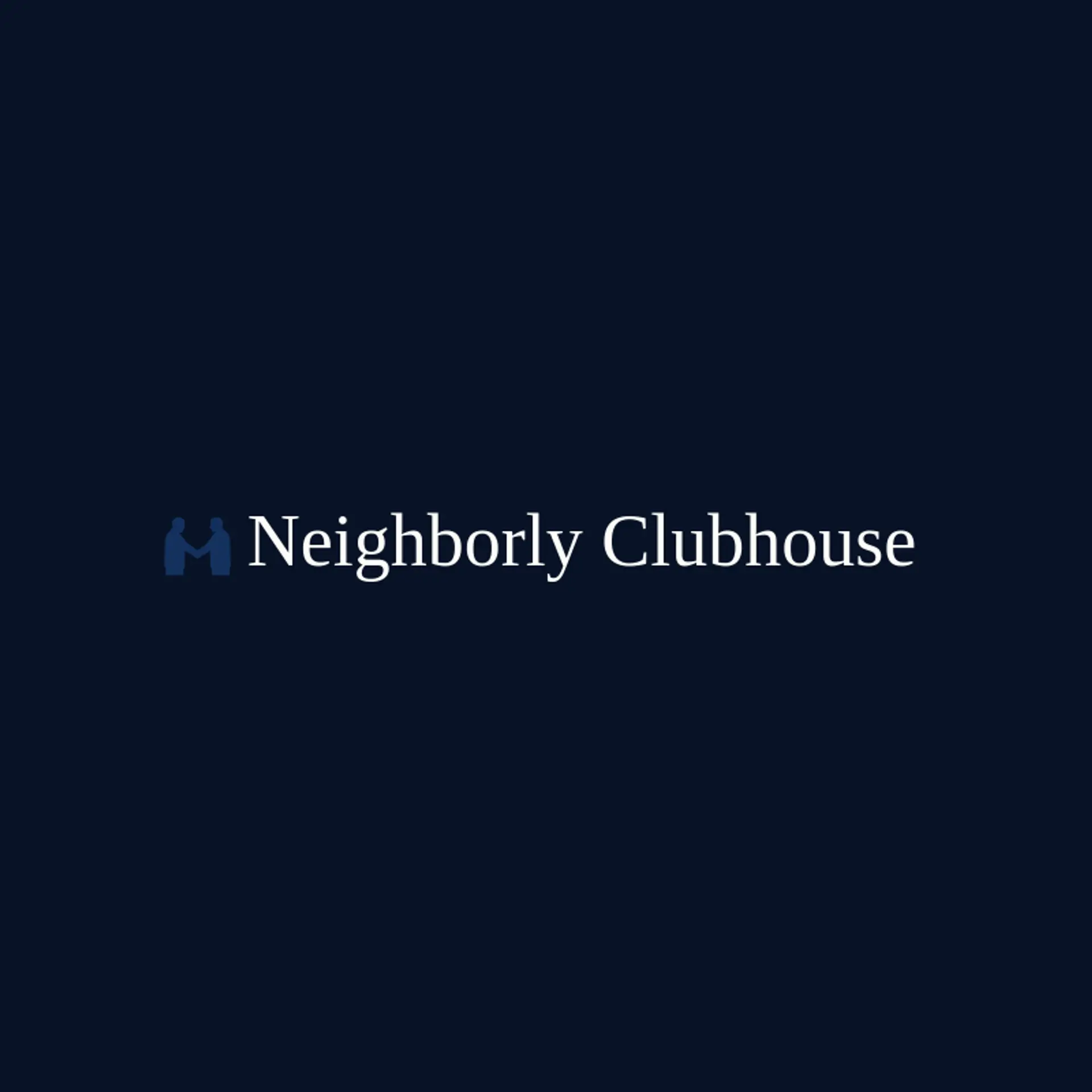 Neighborly Clubhouse logo for social club