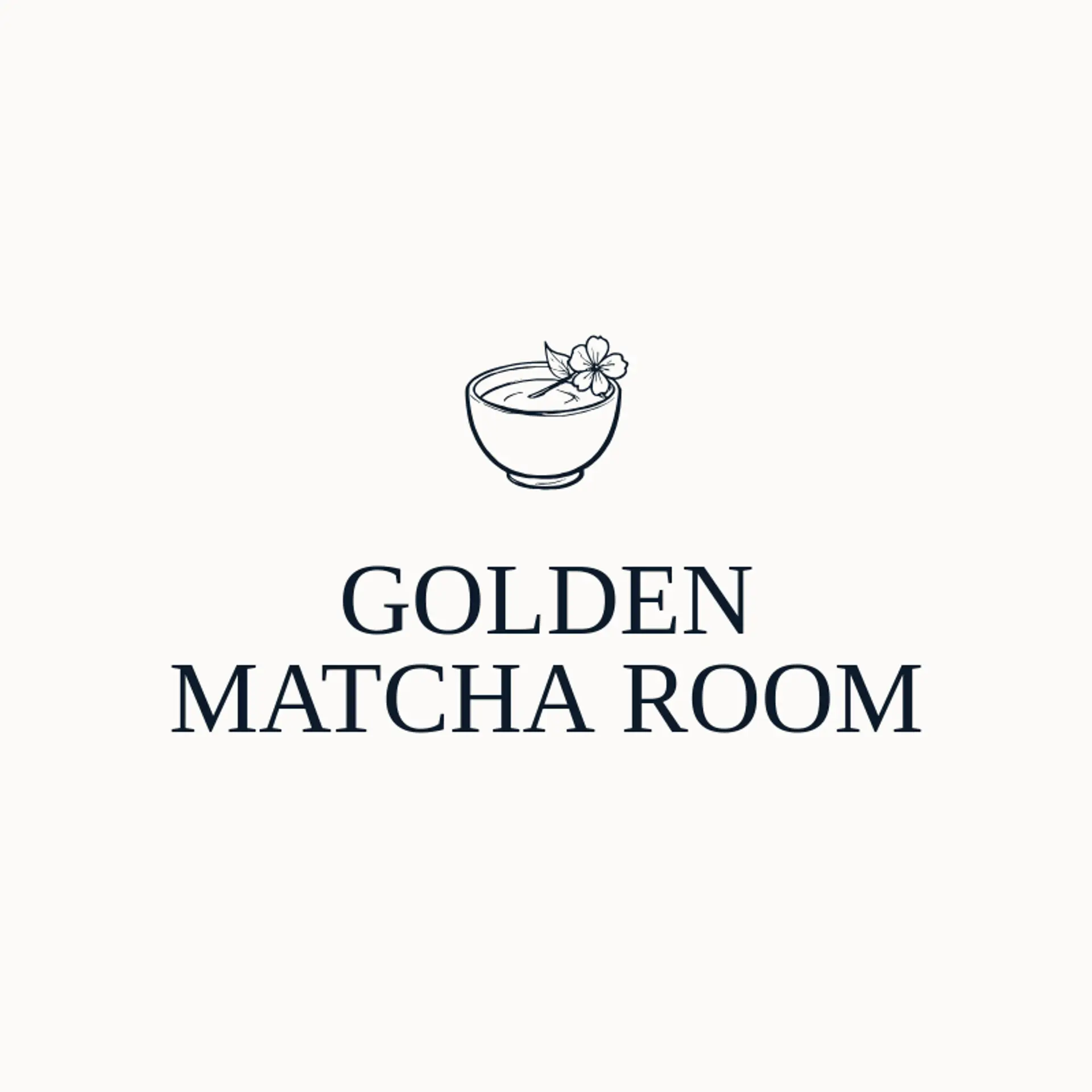 Golden Matcha Room logo for matcha