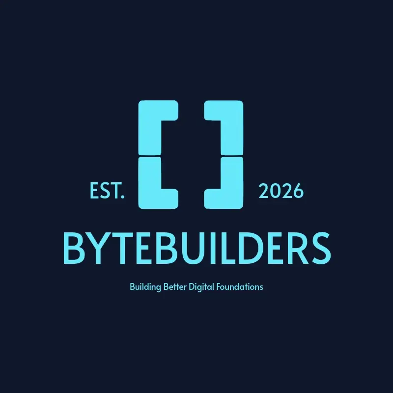 The app name ByteBuilders as a branded logo with a single color icon