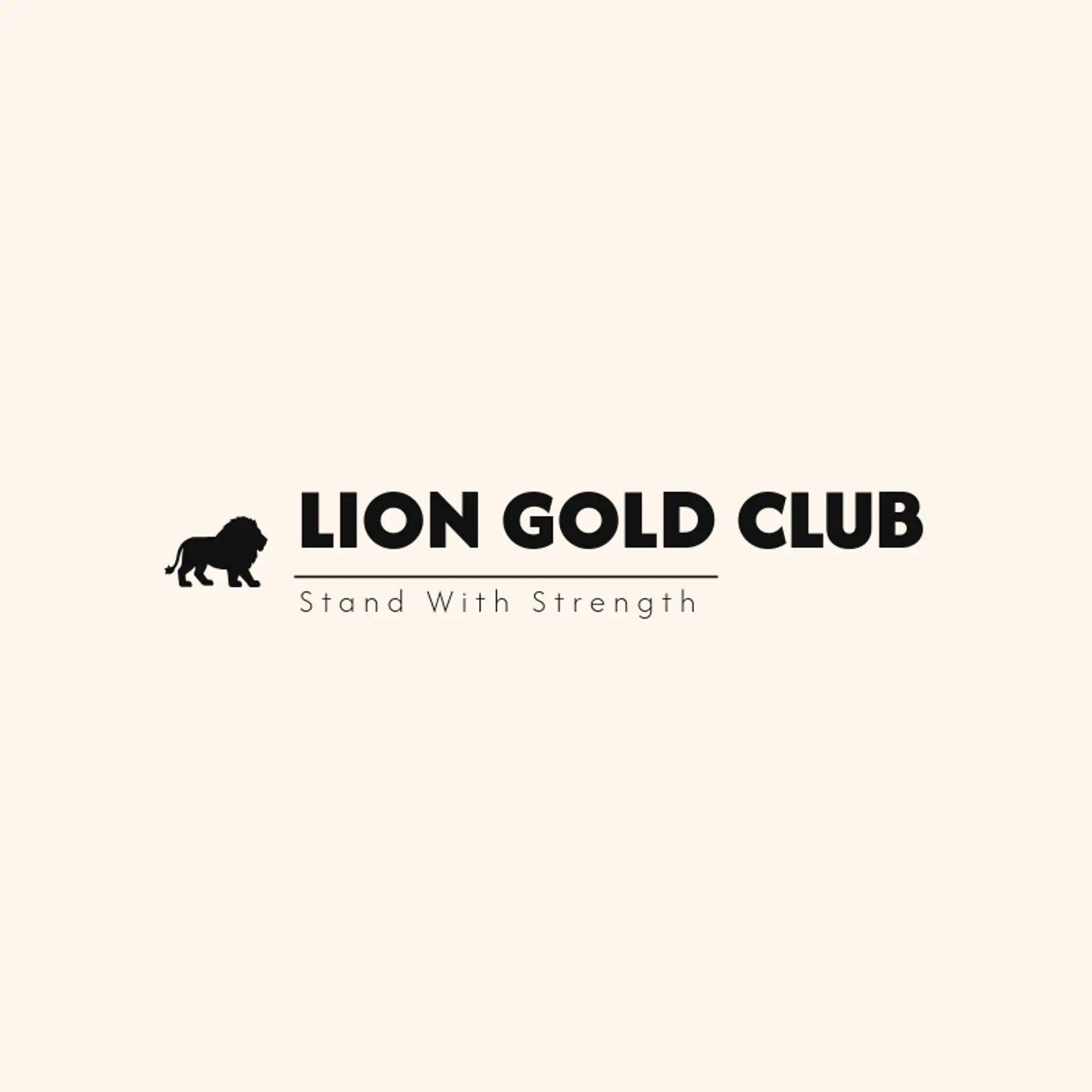Lion Gold Club logo for royal