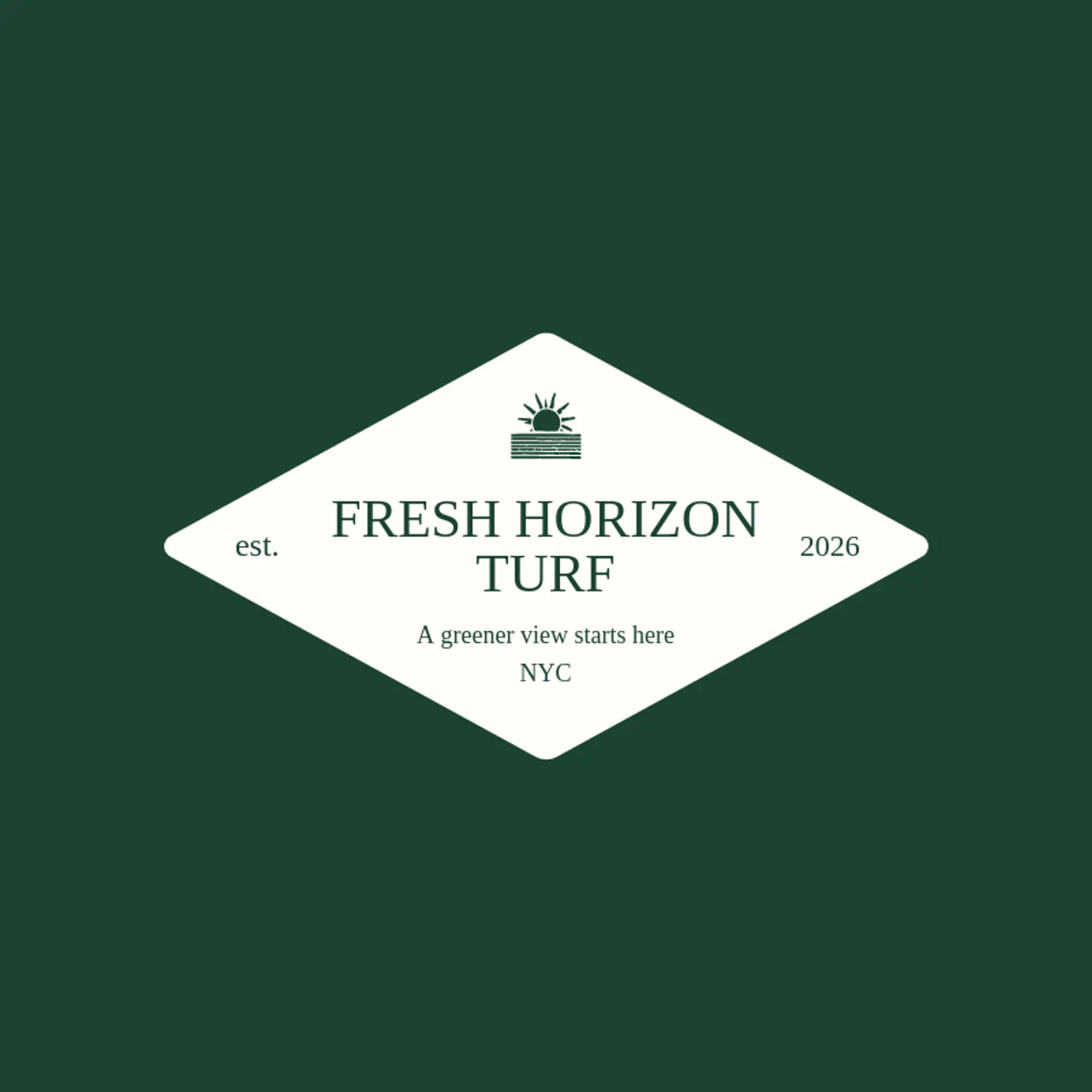 Fresh Horizon Turf logo for lawn service