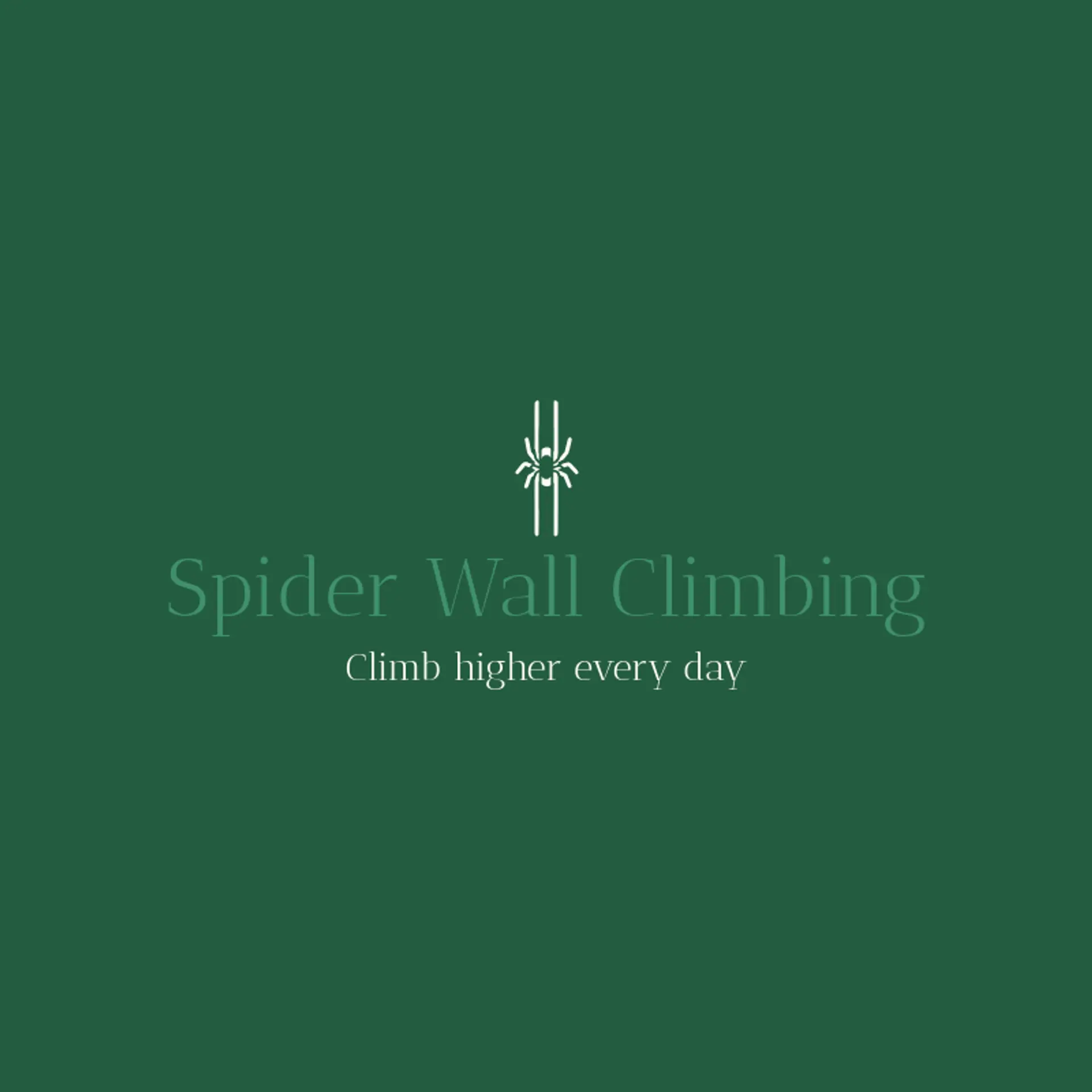 Spider Wall Climbing logo for spider