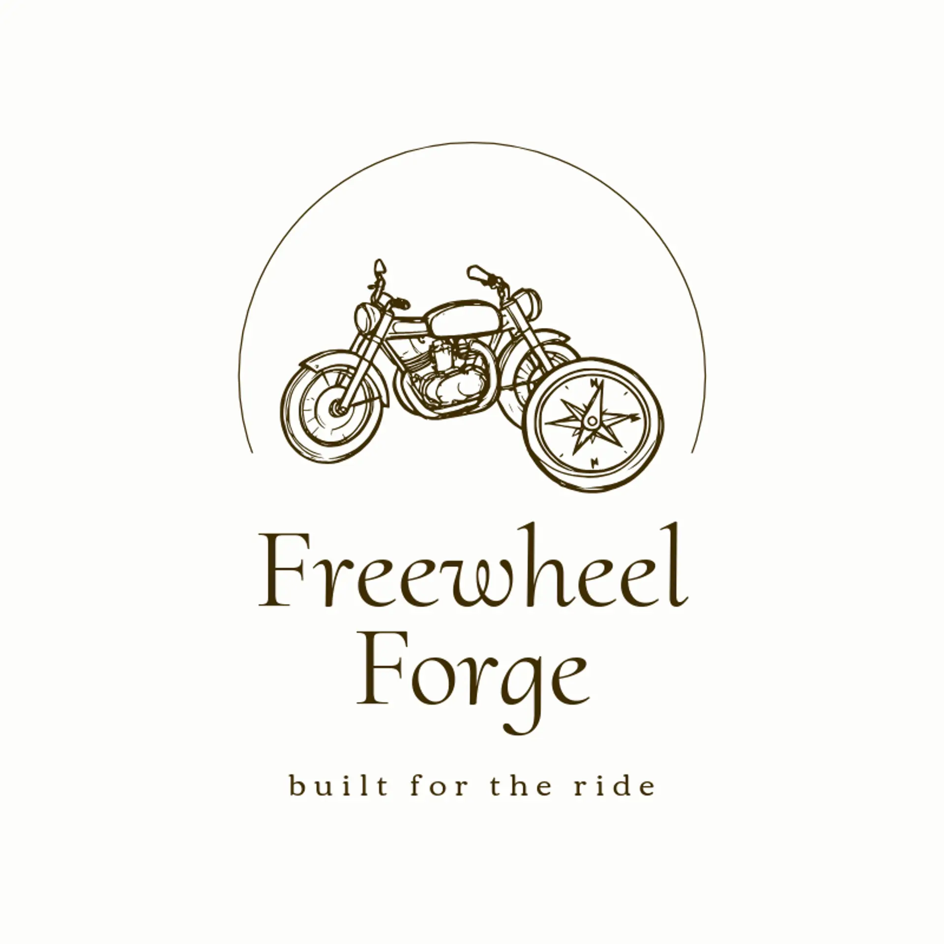 Freewheel Forge logo for motorcycle