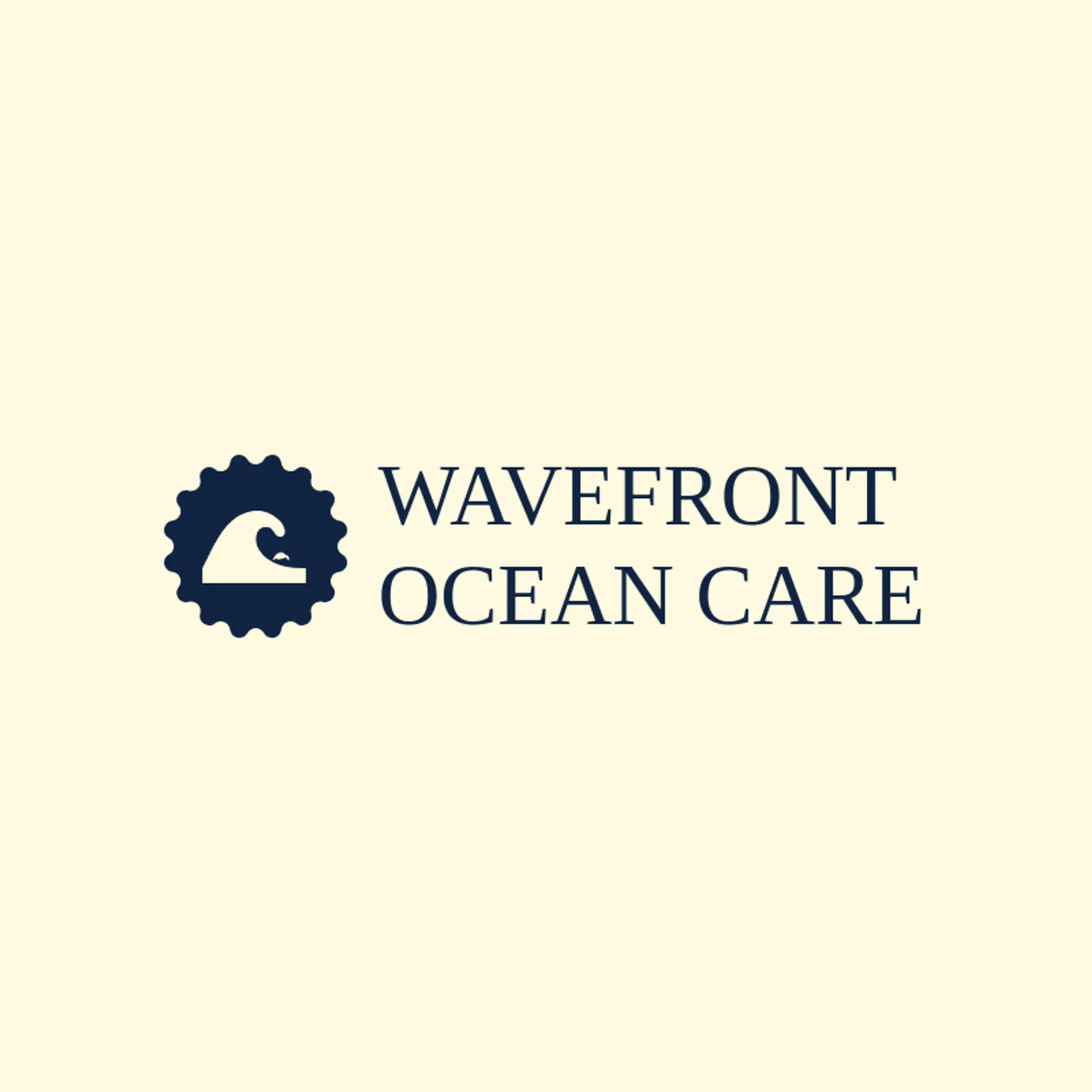 Wavefront Ocean Care logo for tsunami