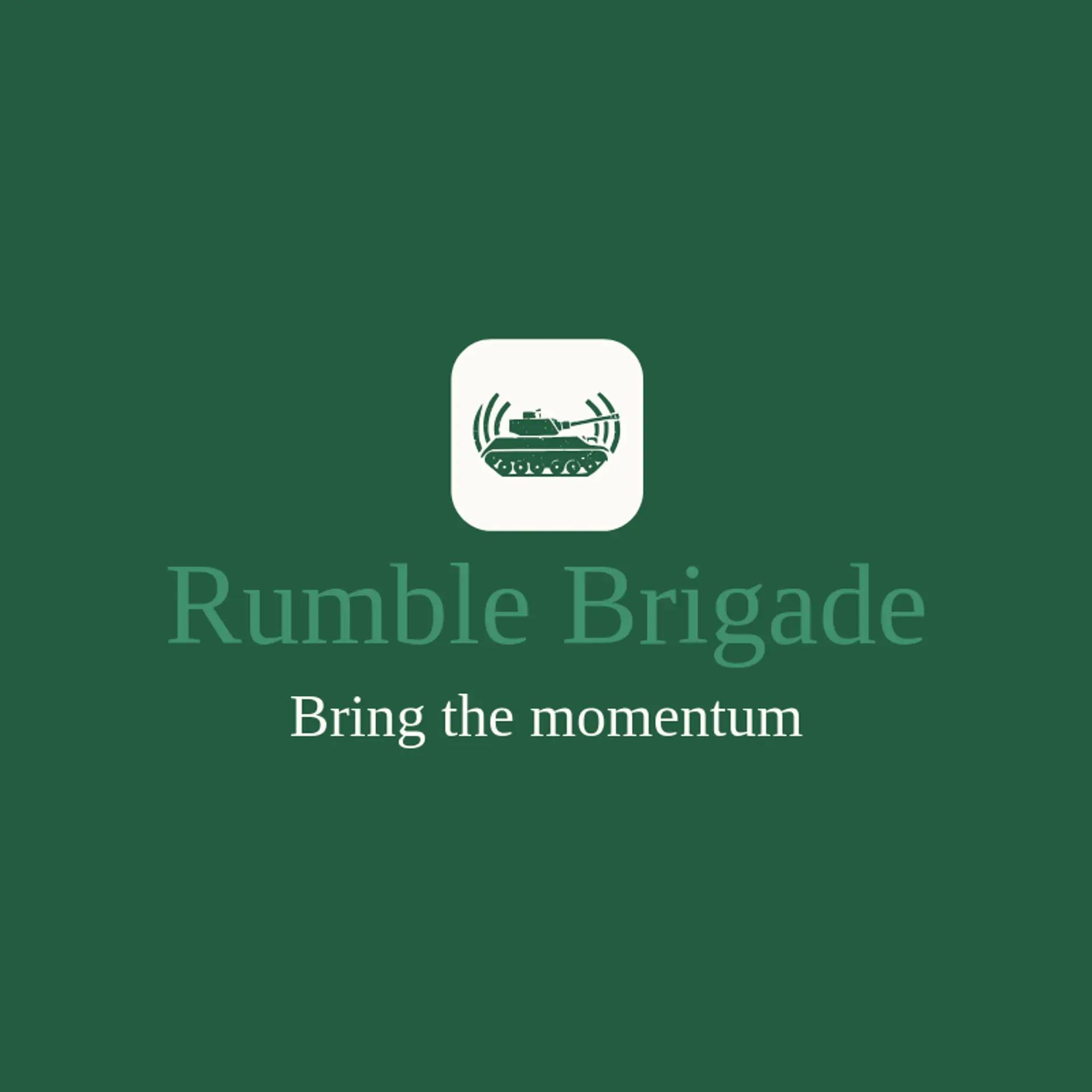 Rumble Brigade logo for tank