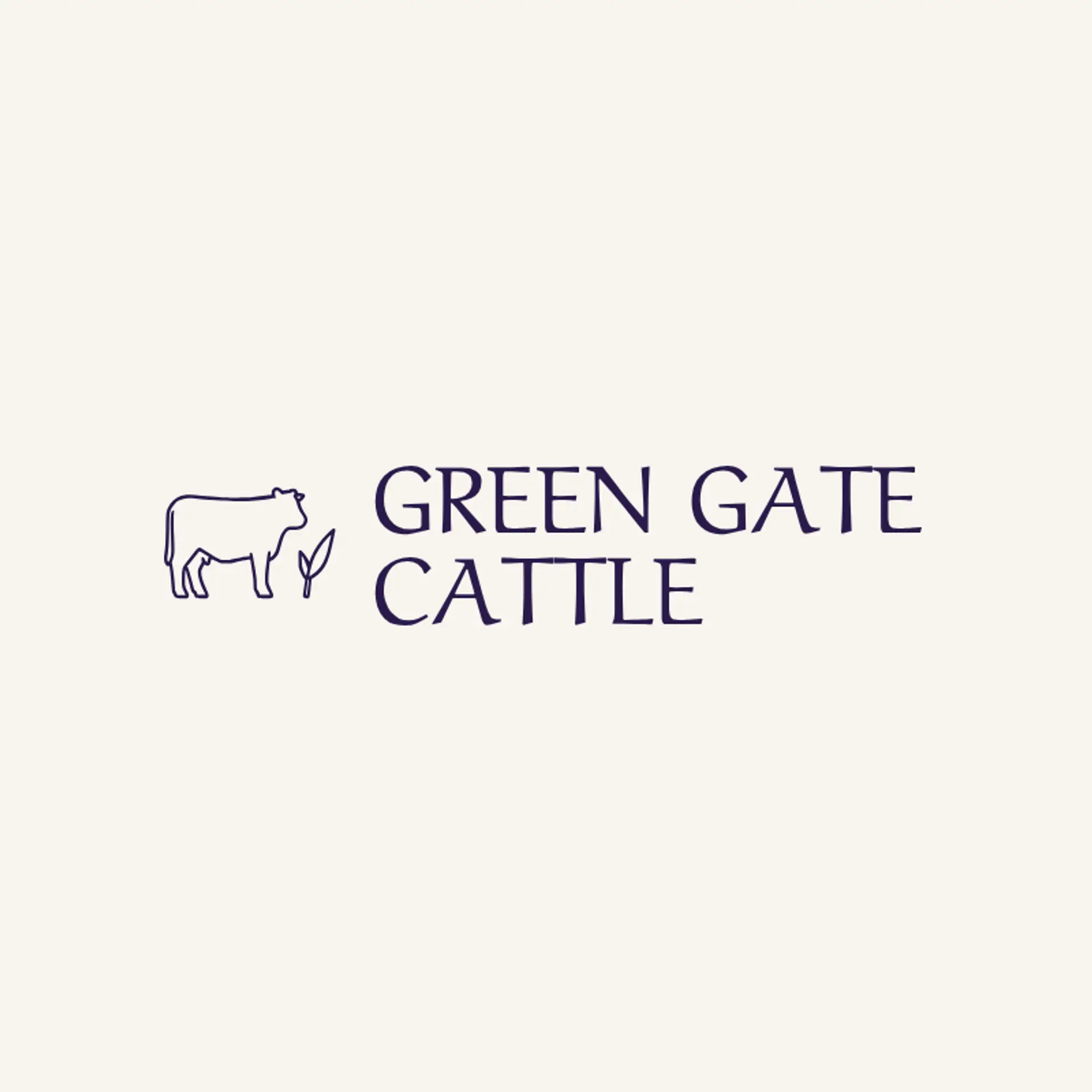 Green Gate Cattle logo for cow