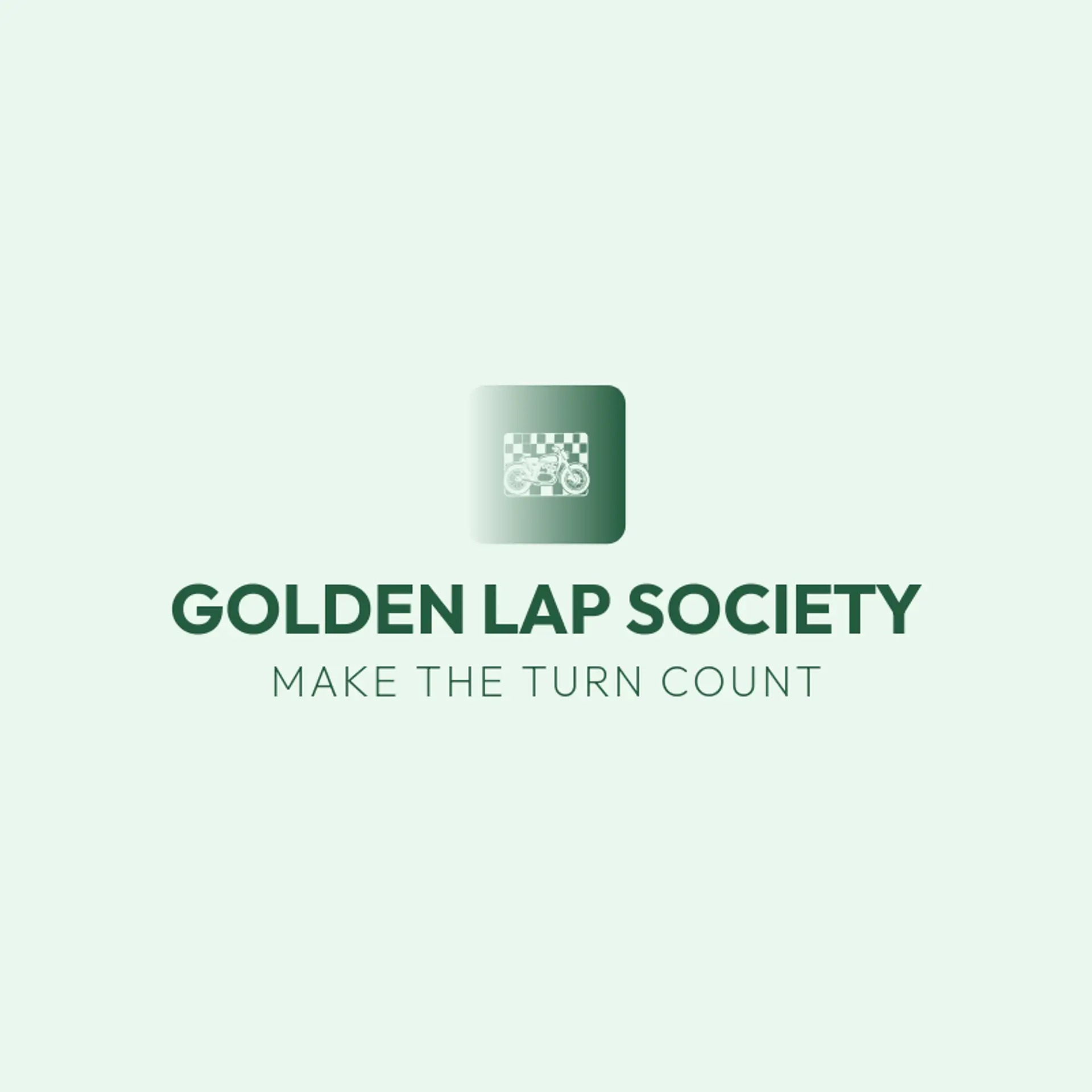 Golden Lap Society logo for motorcycle