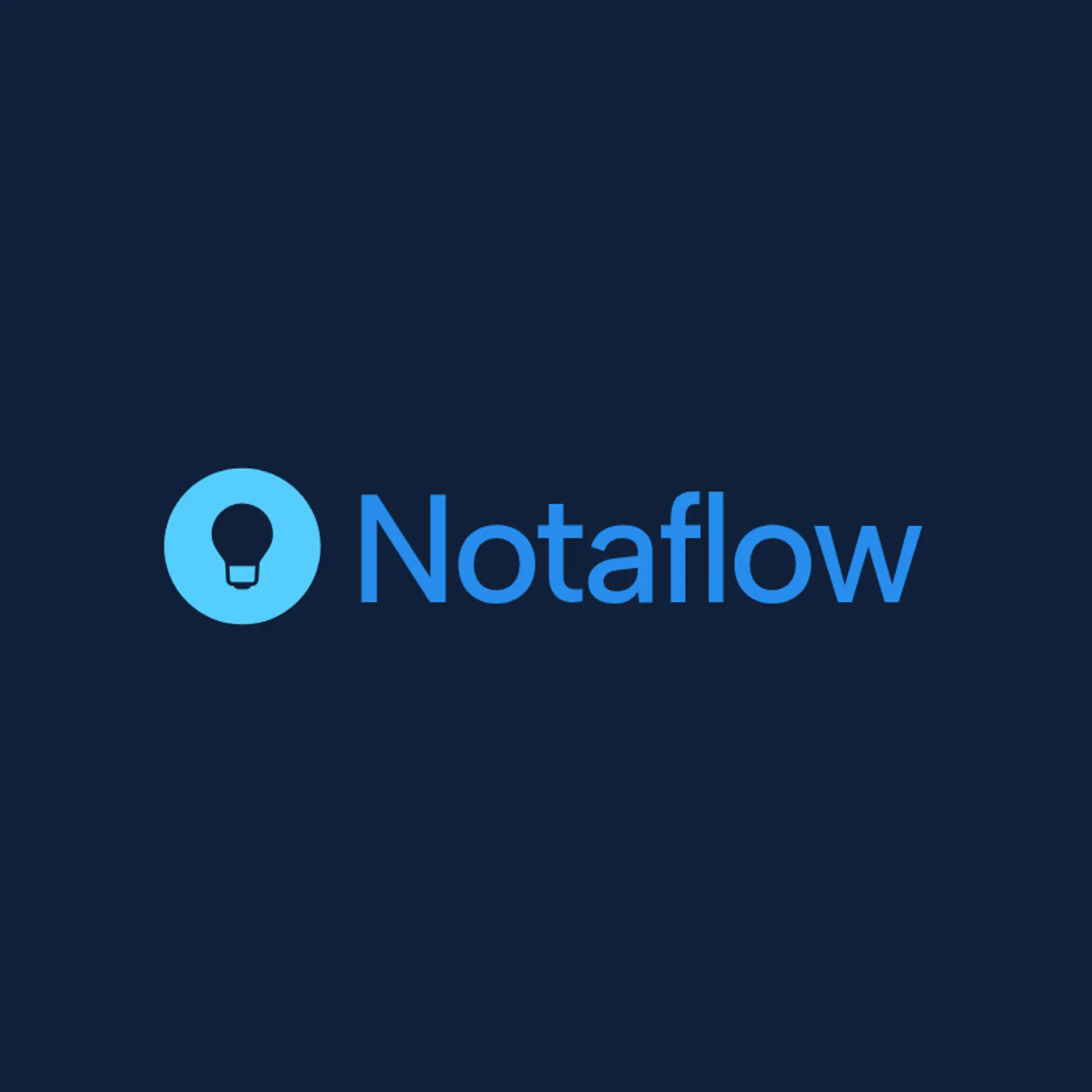 NotaFlow logo for music app