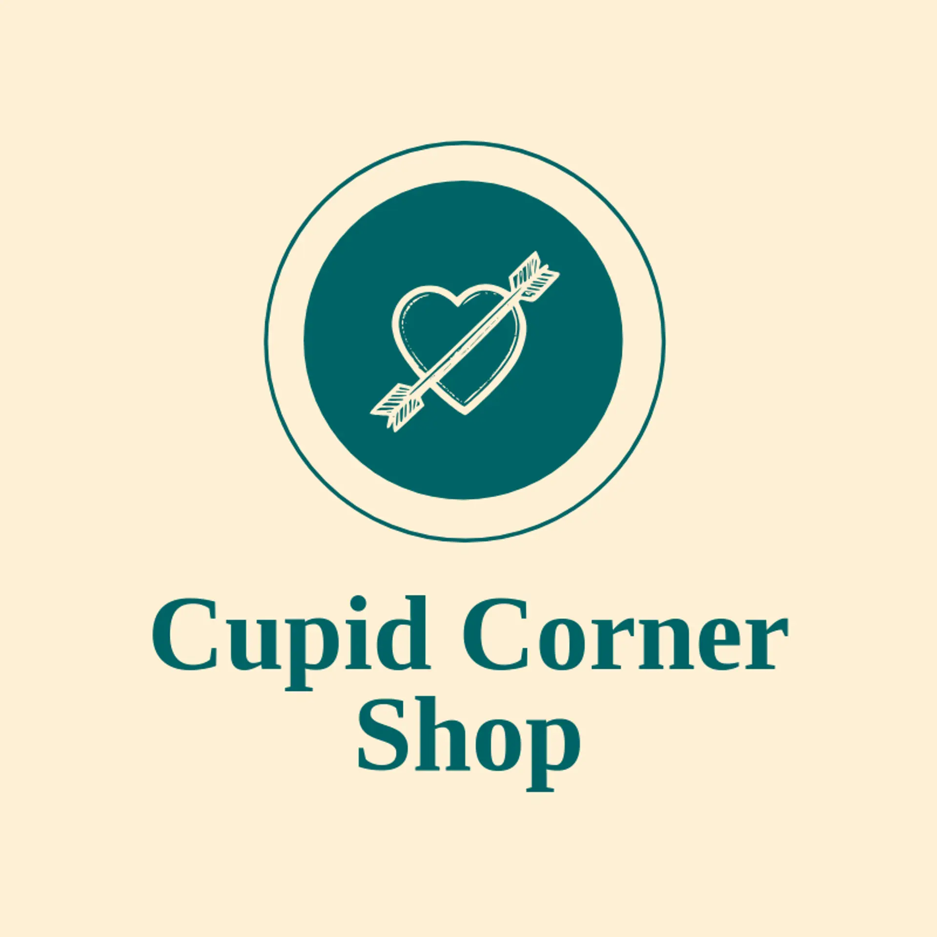 Cupid Corner Shop logo for valentine