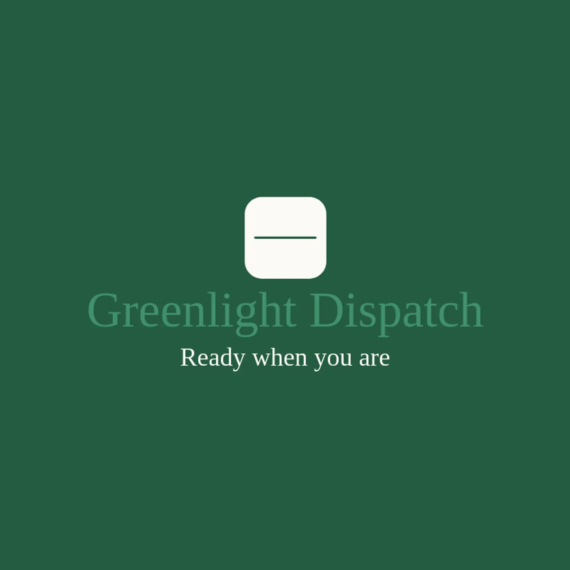 Greenlight Dispatch logo for dash