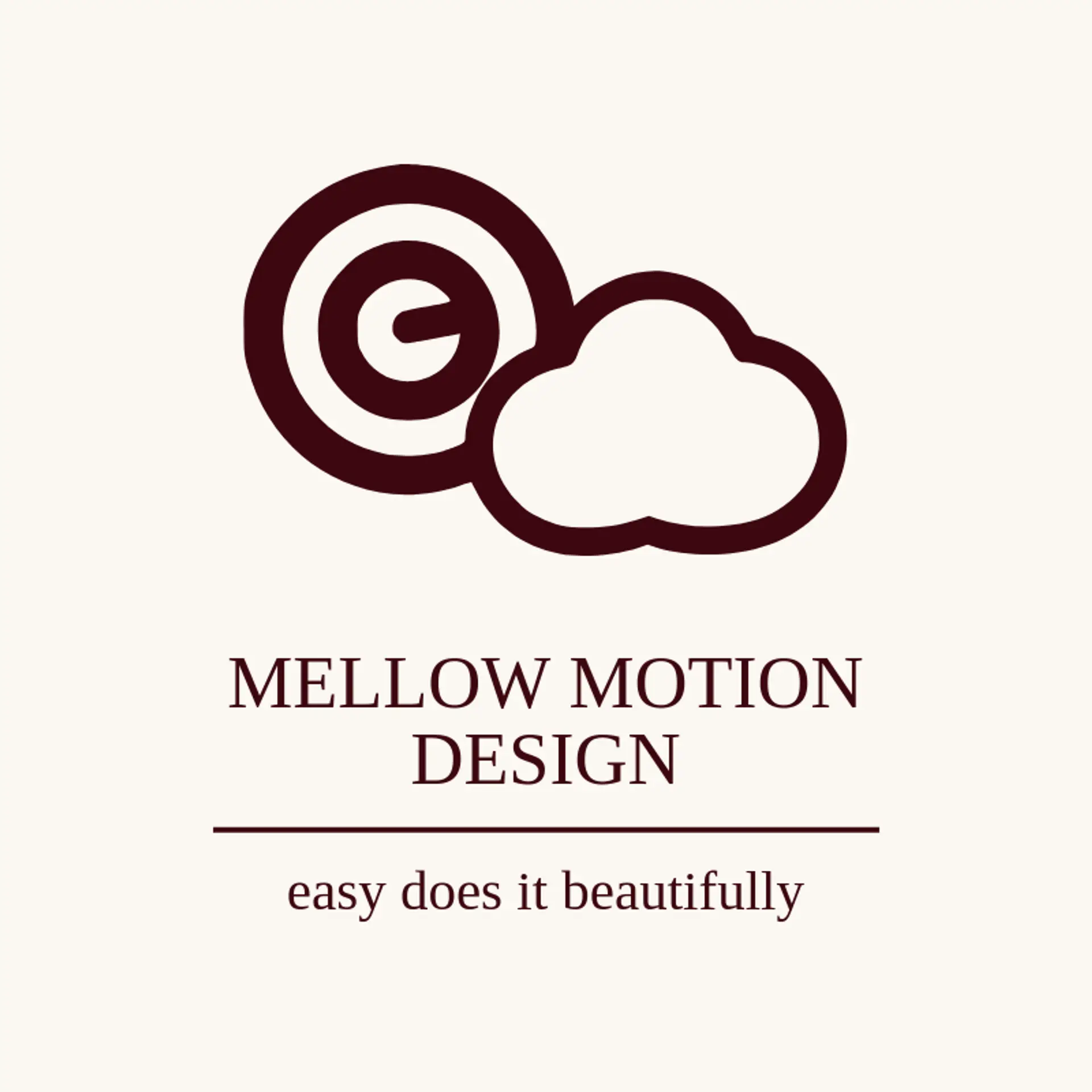 Mellow Motion Design logo for spiral