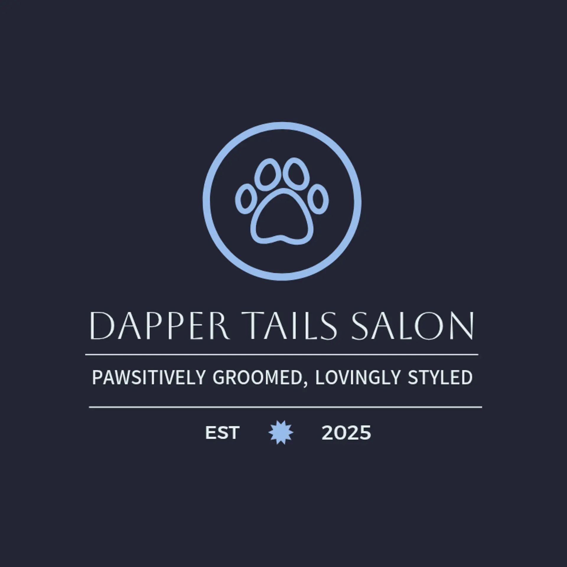 Velvet Paw Grooming logo for grooming salon