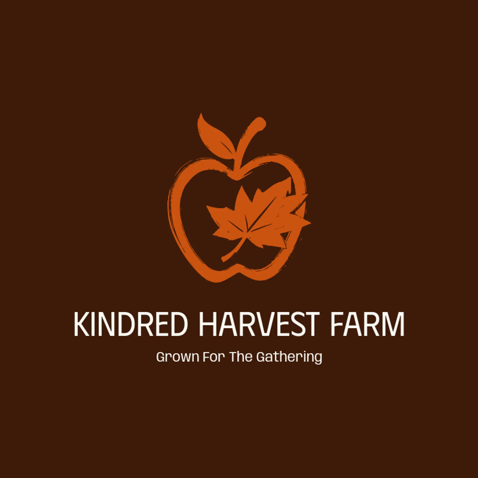 Kindred Harvest Farm logo for thanksgiving
