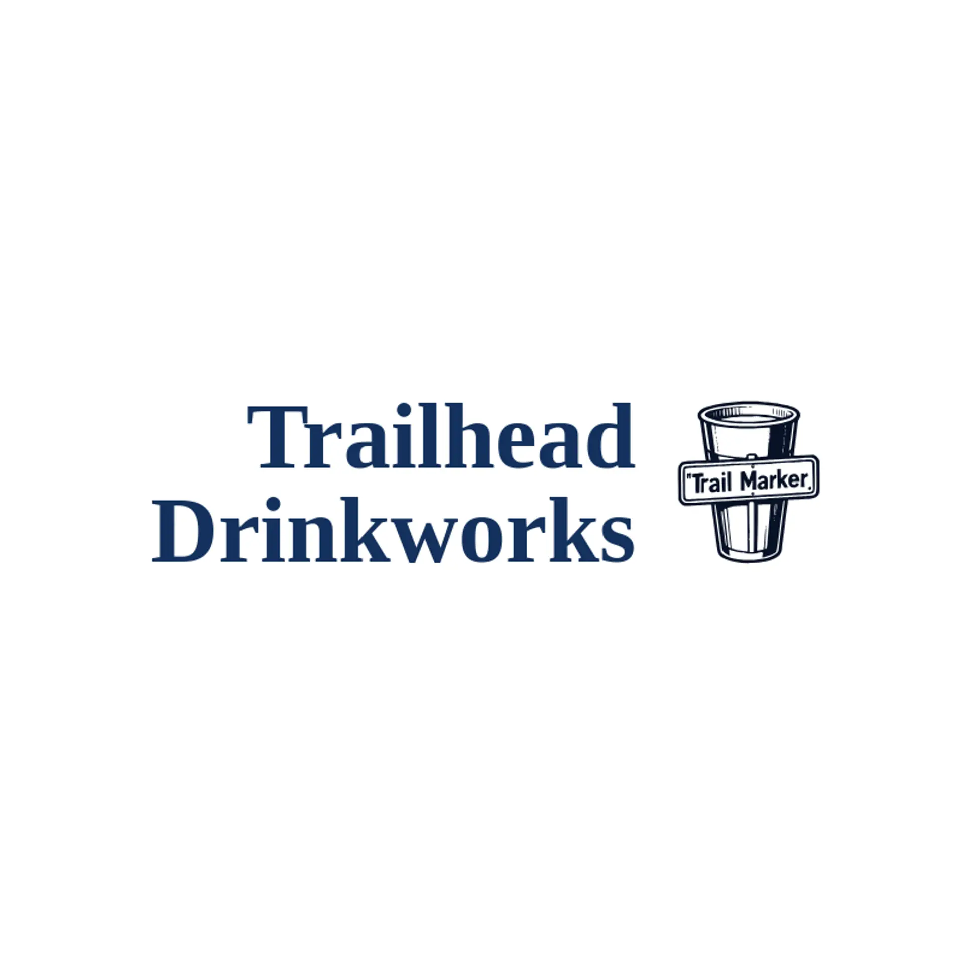 Trailhead Drinkworks logo for tumbler