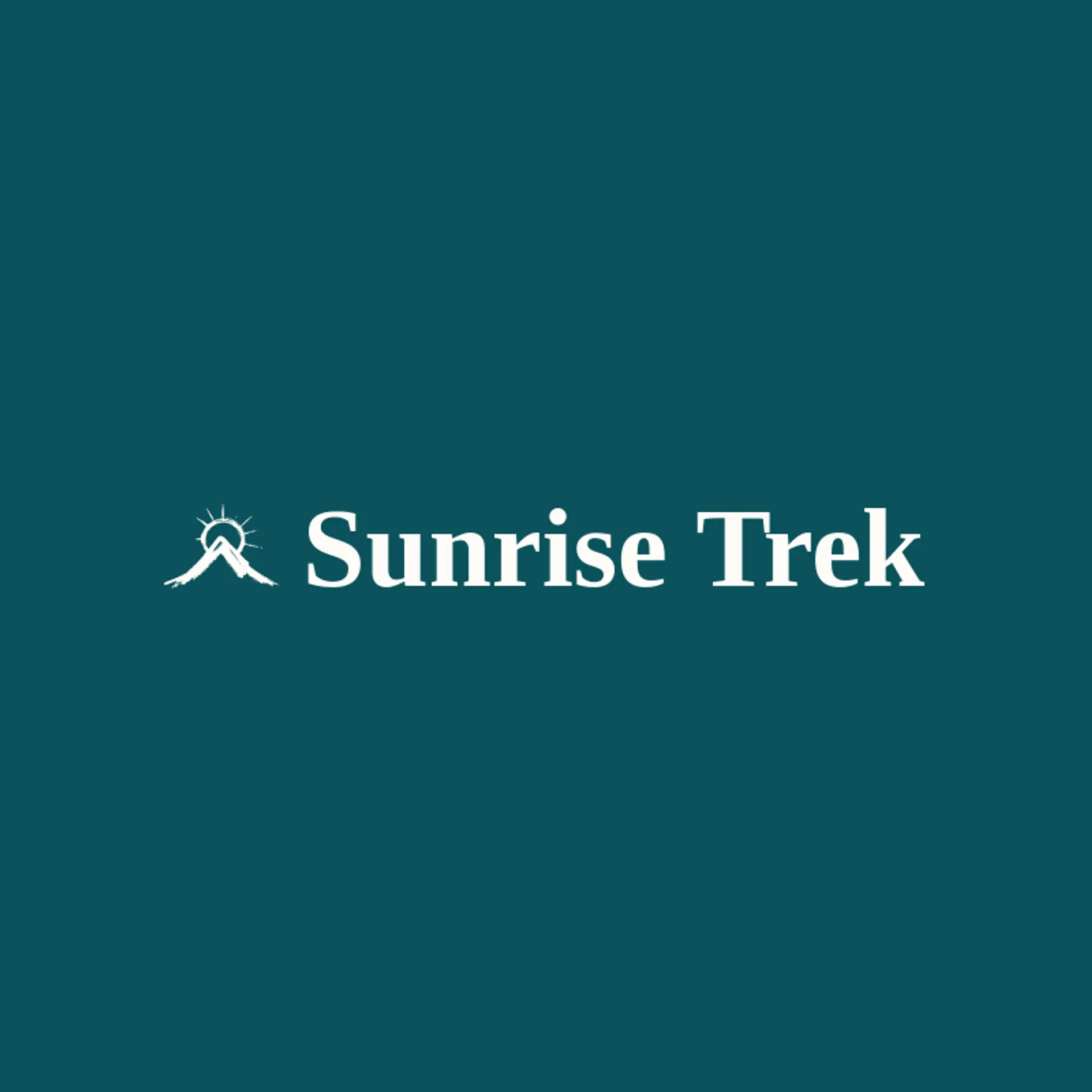 Sunrise Trek logo for hiking