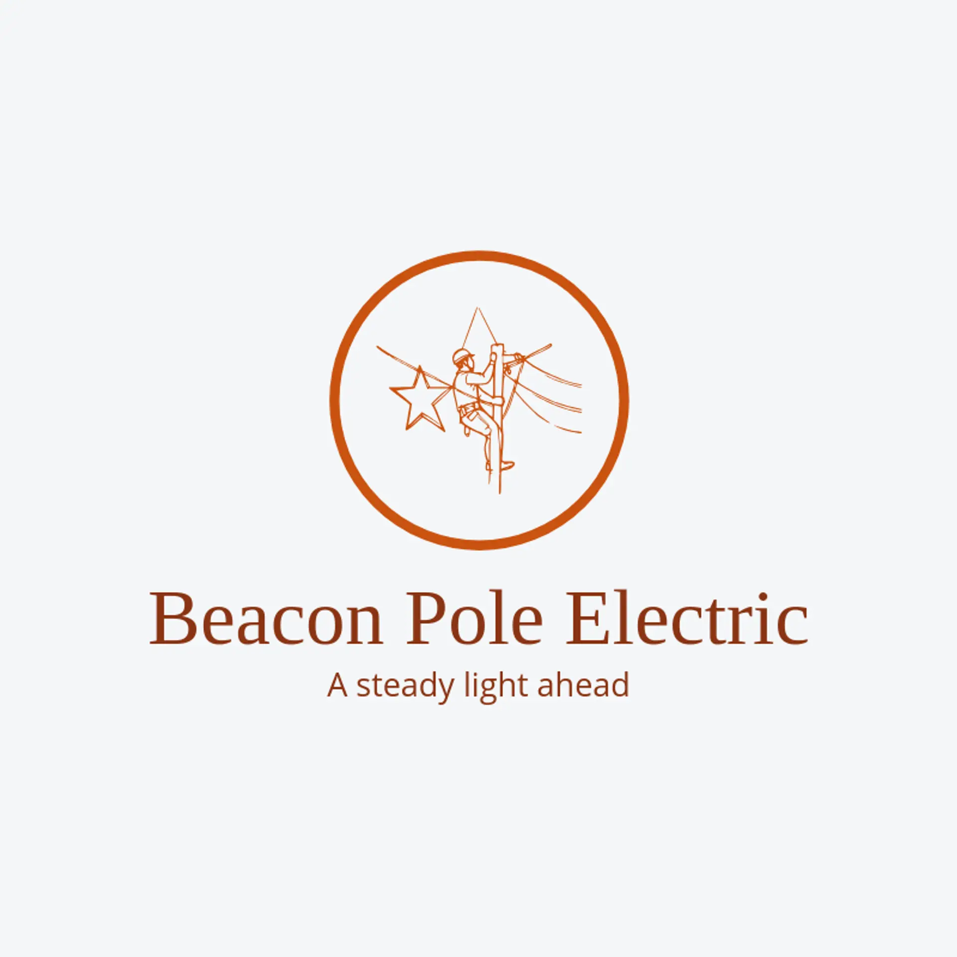 Beacon Pole Electric logo for lineman