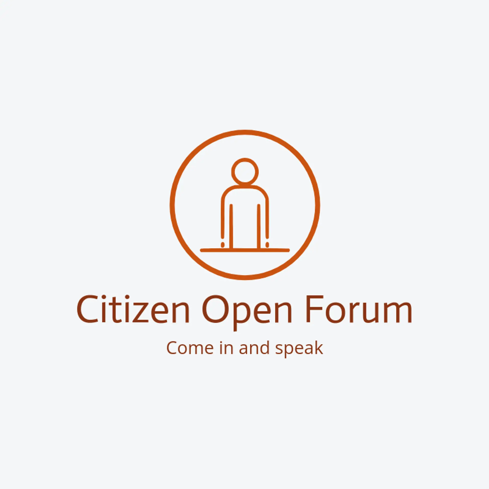 Citizen Open Forum logo for citizen