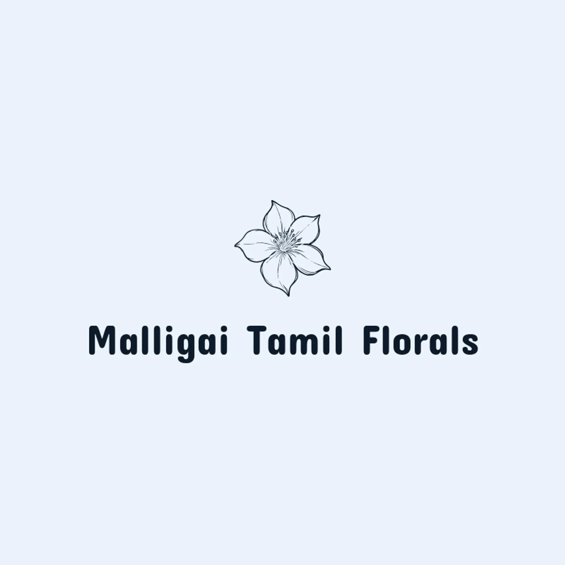 Malligai Tamil Florals logo for tamil