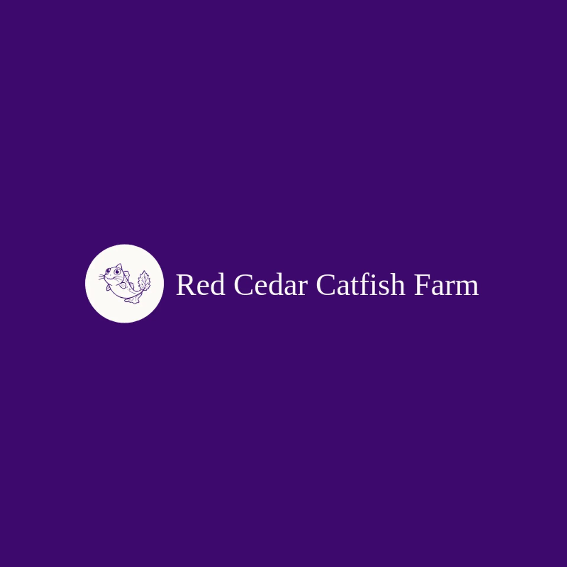 Red Cedar Catfish Farm logo for catfish