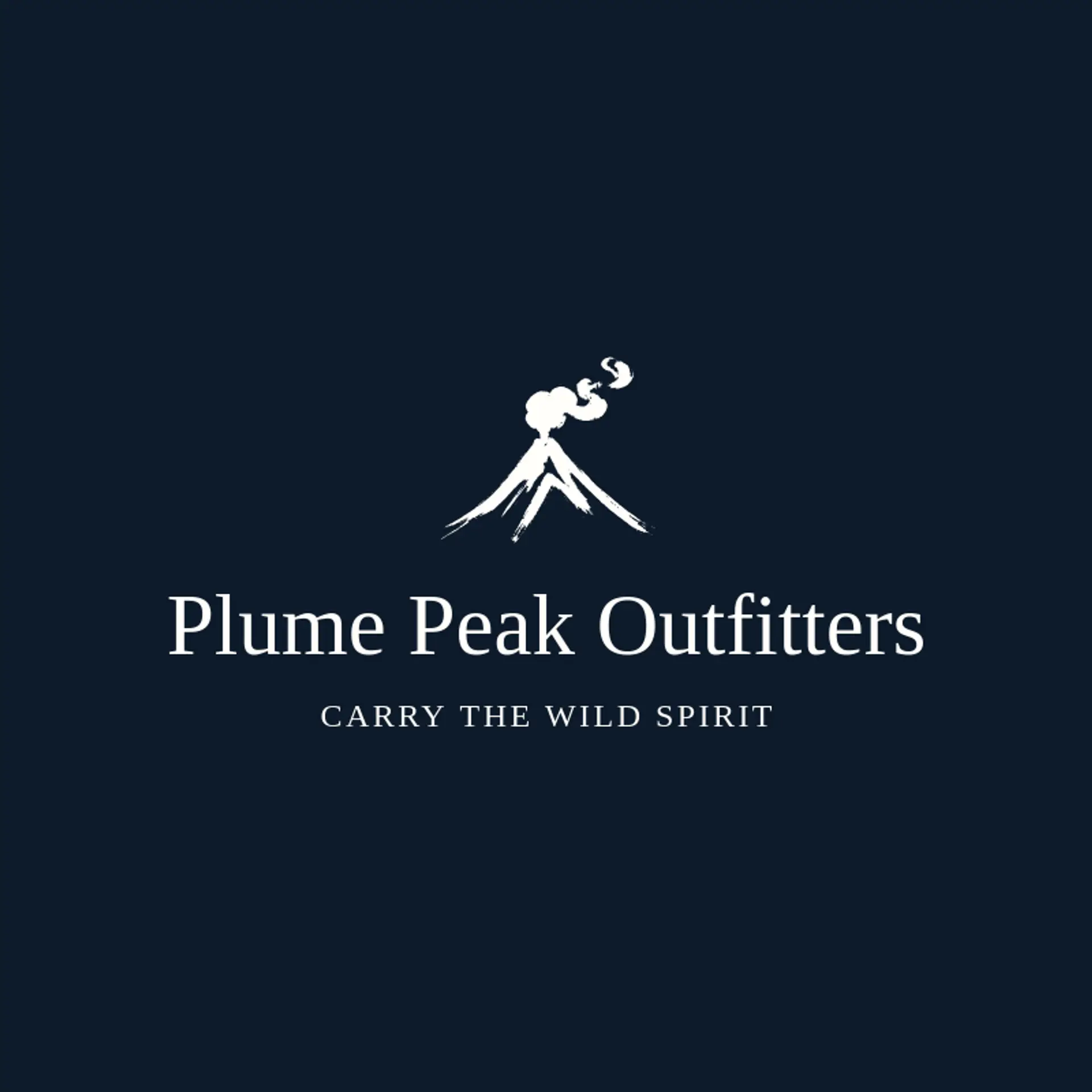 Plume Peak Outfitters logo for smoke