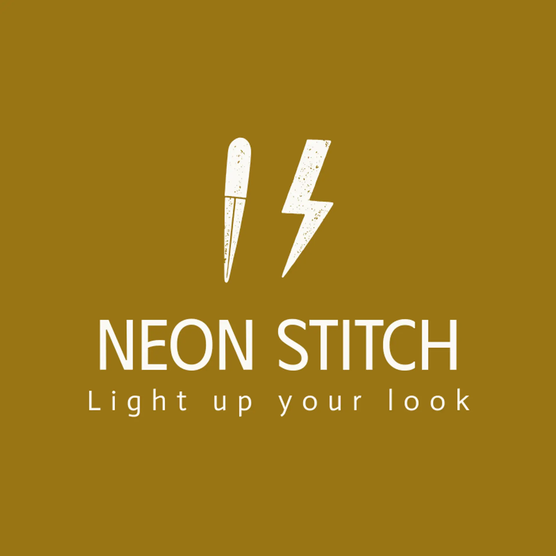 Neon Stitch logo for streetwear