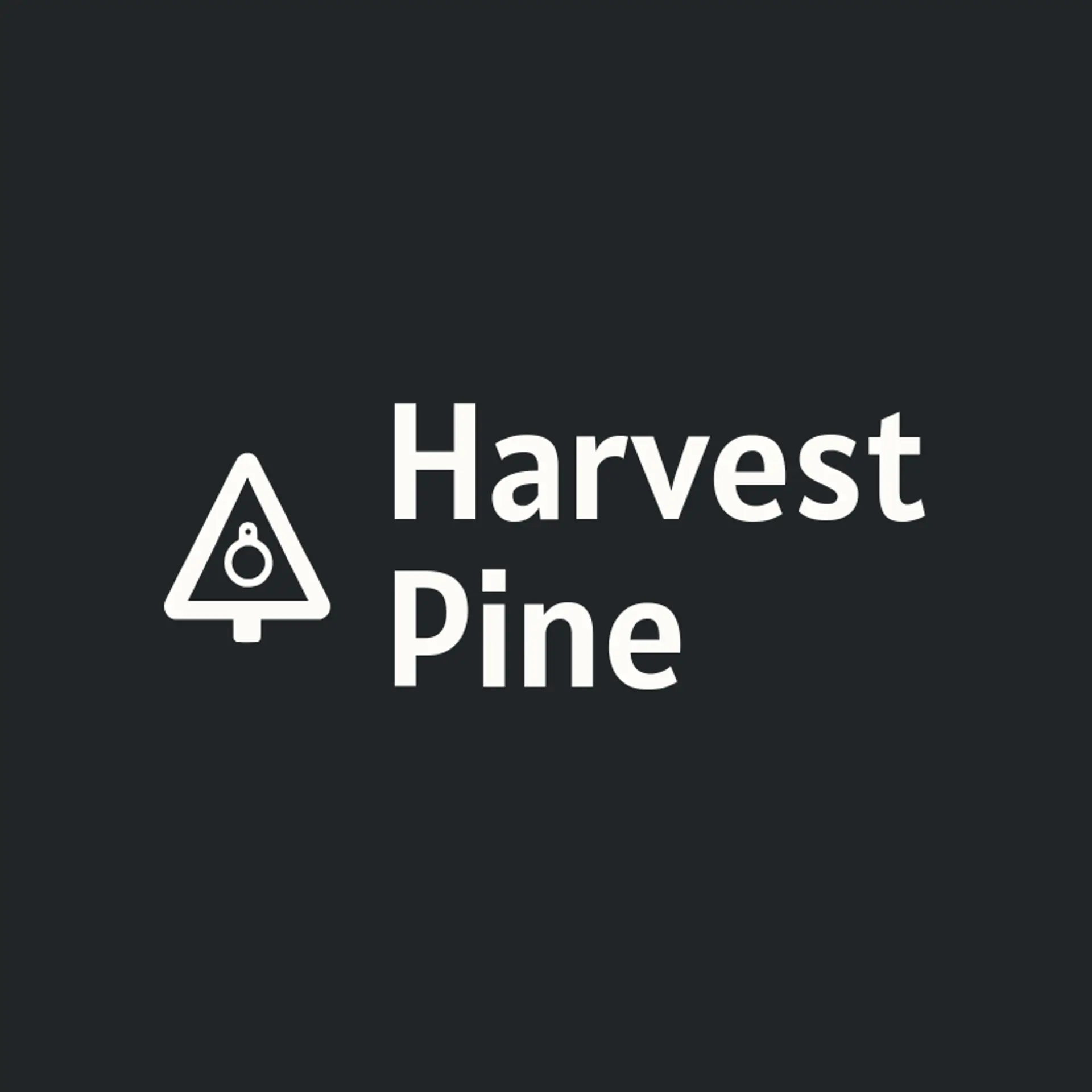 Harvest Pine logo for christmas tree