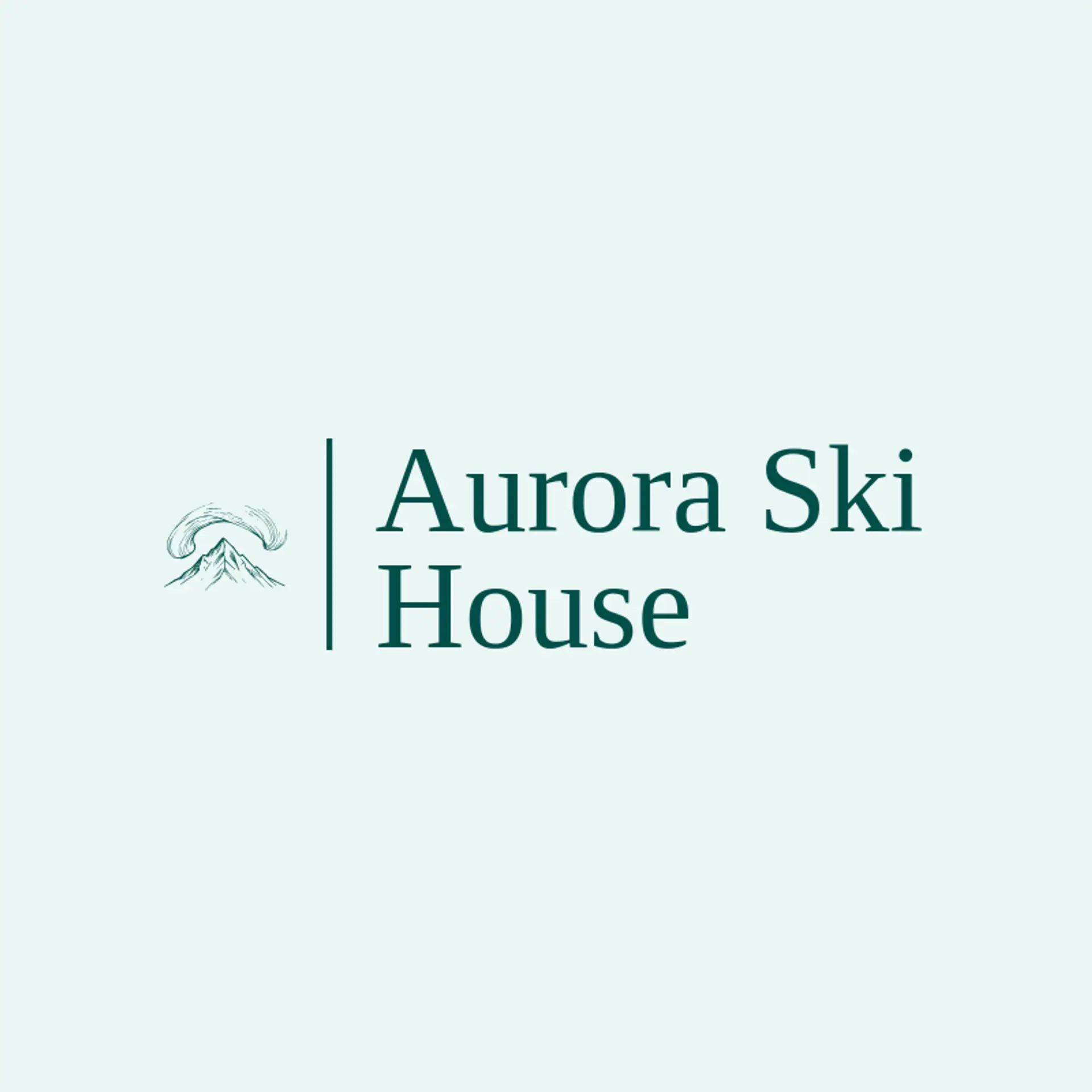 Aurora Ski House logo for winter