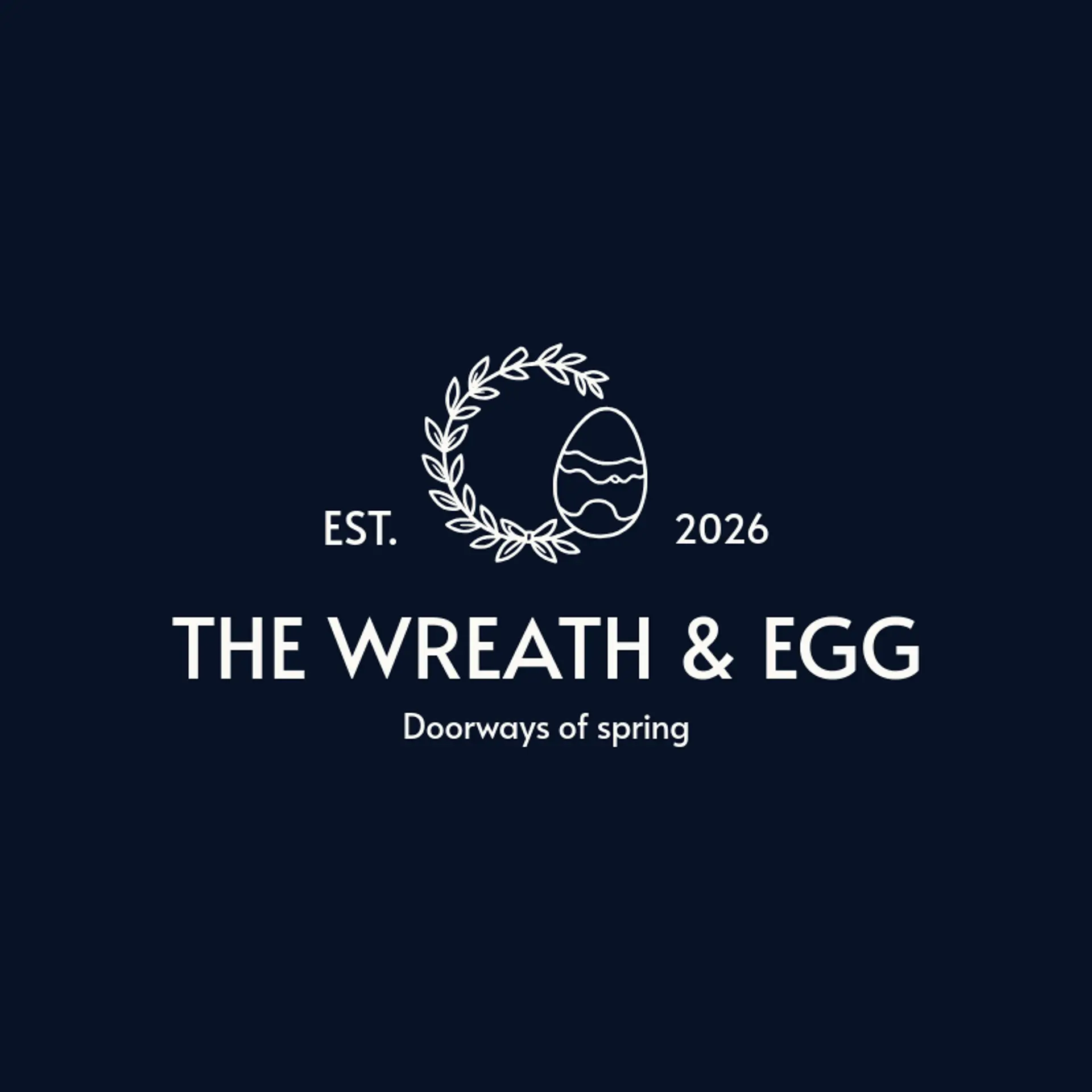 The Wreath & Egg logo for easter