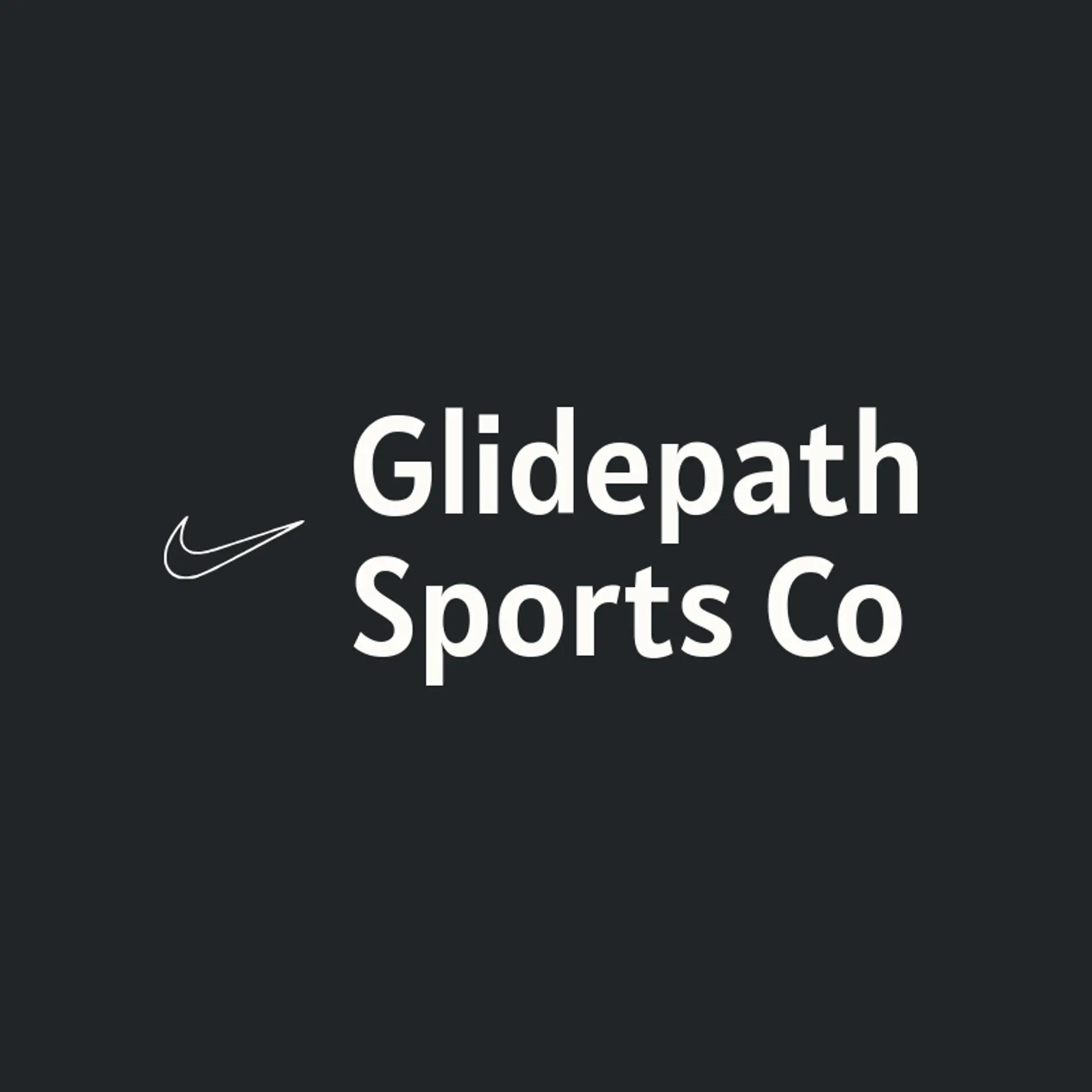 Glidepath Sports Co logo for swoosh