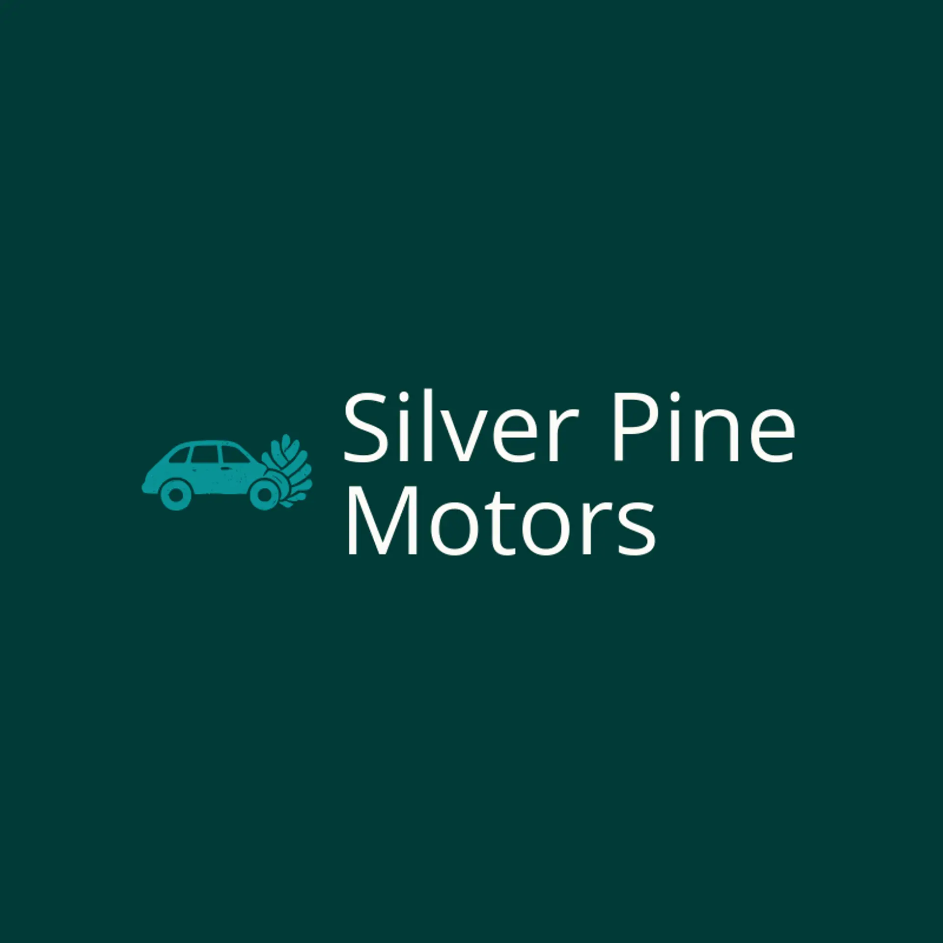 Silver Pine Motors logo for car dealer