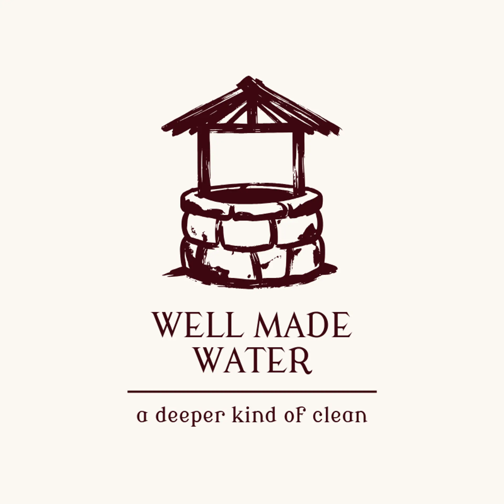 Well Made Water logo for water