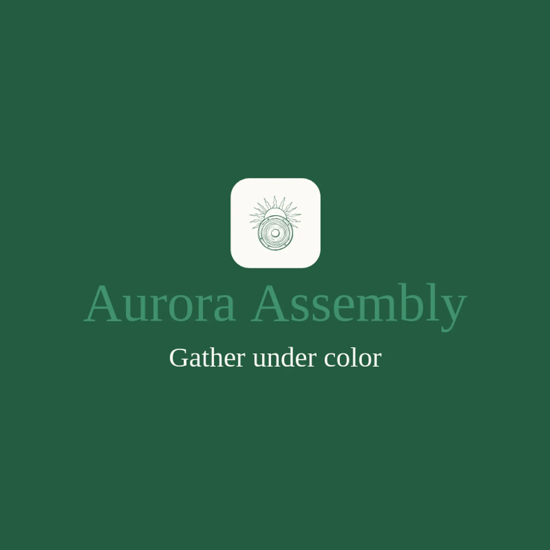 Aurora Assembly logo for rave