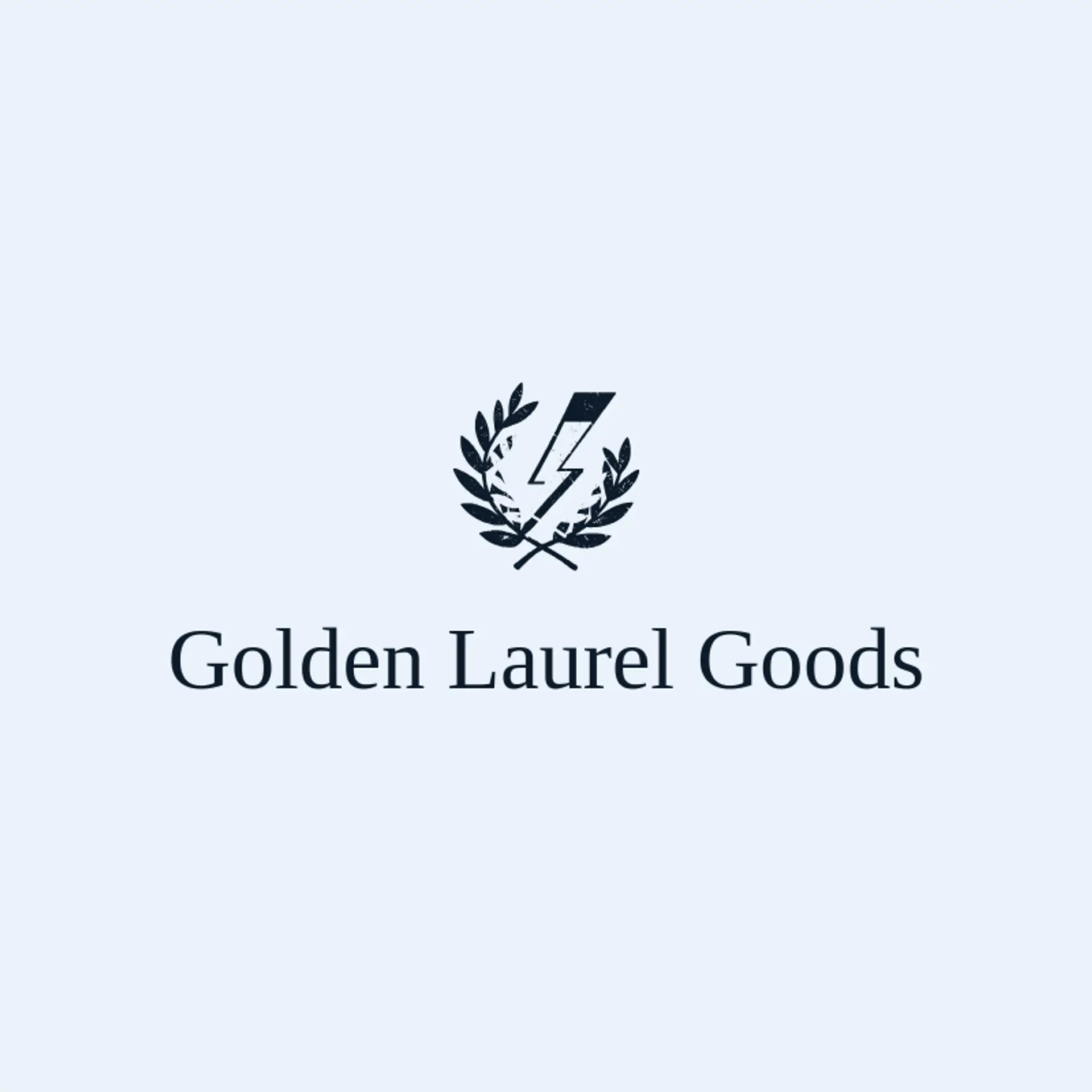 Golden Laurel Goods logo for Zeus