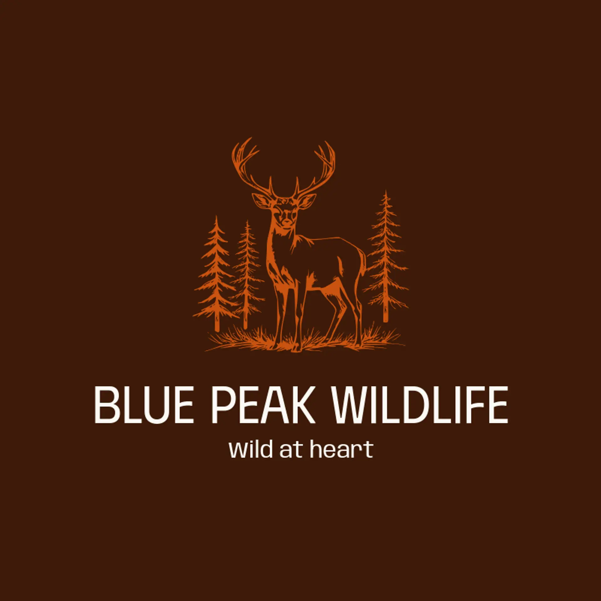 Blue Peak Wildlife logo for buck